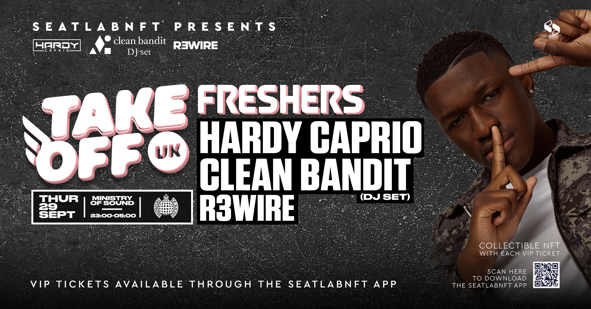 Take Off Freshers Rave at Ministry of Sound ft Hardy Caprio, Clean Bandit & more!