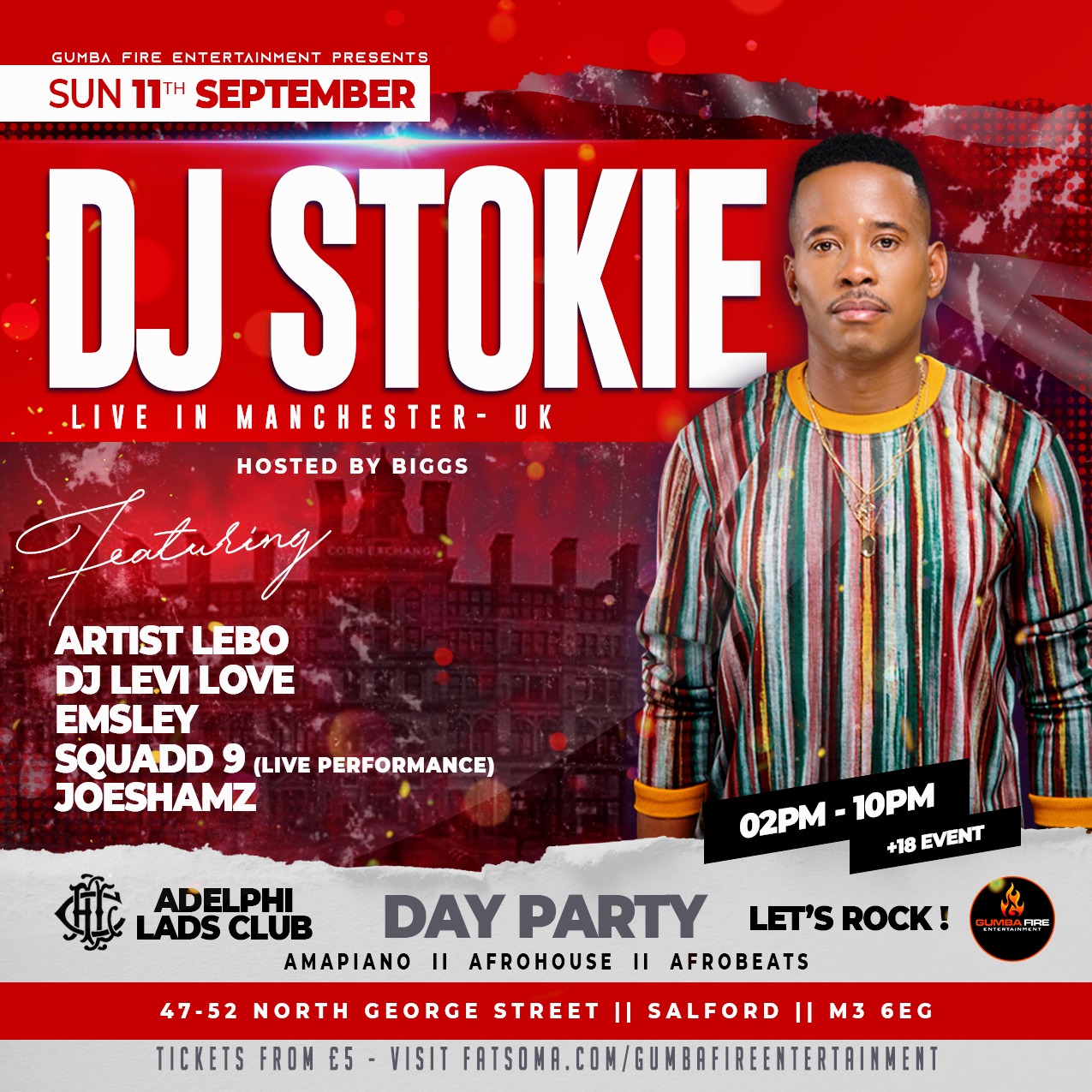 MANCHESTER, DJ Stokie Day Party at Adelphi Lads Club, Salford on 11th ...