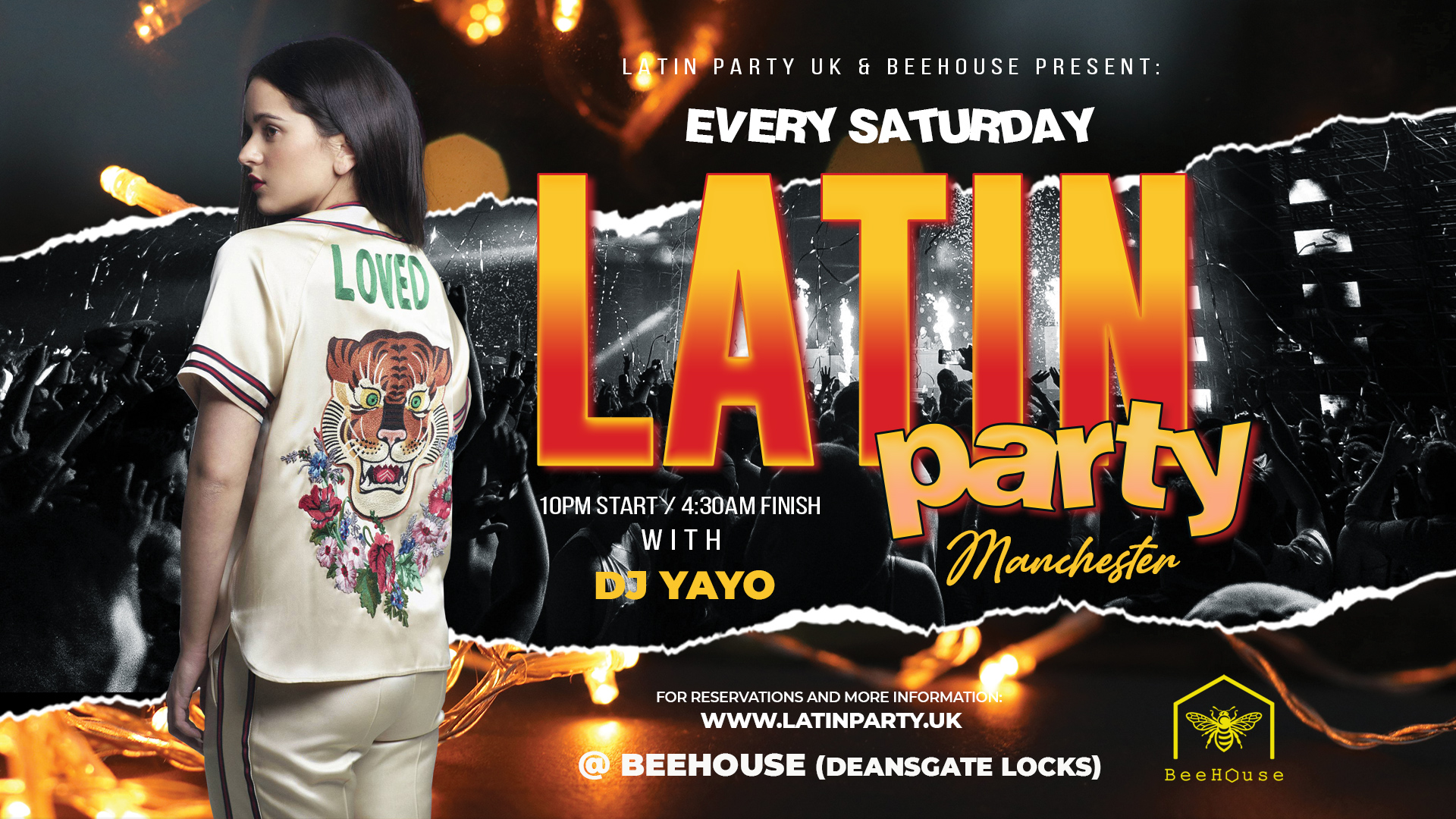 LATIN PARTY  MANCHESTER EVERY SATURDAY |  BEEHOUSE  (10/09)