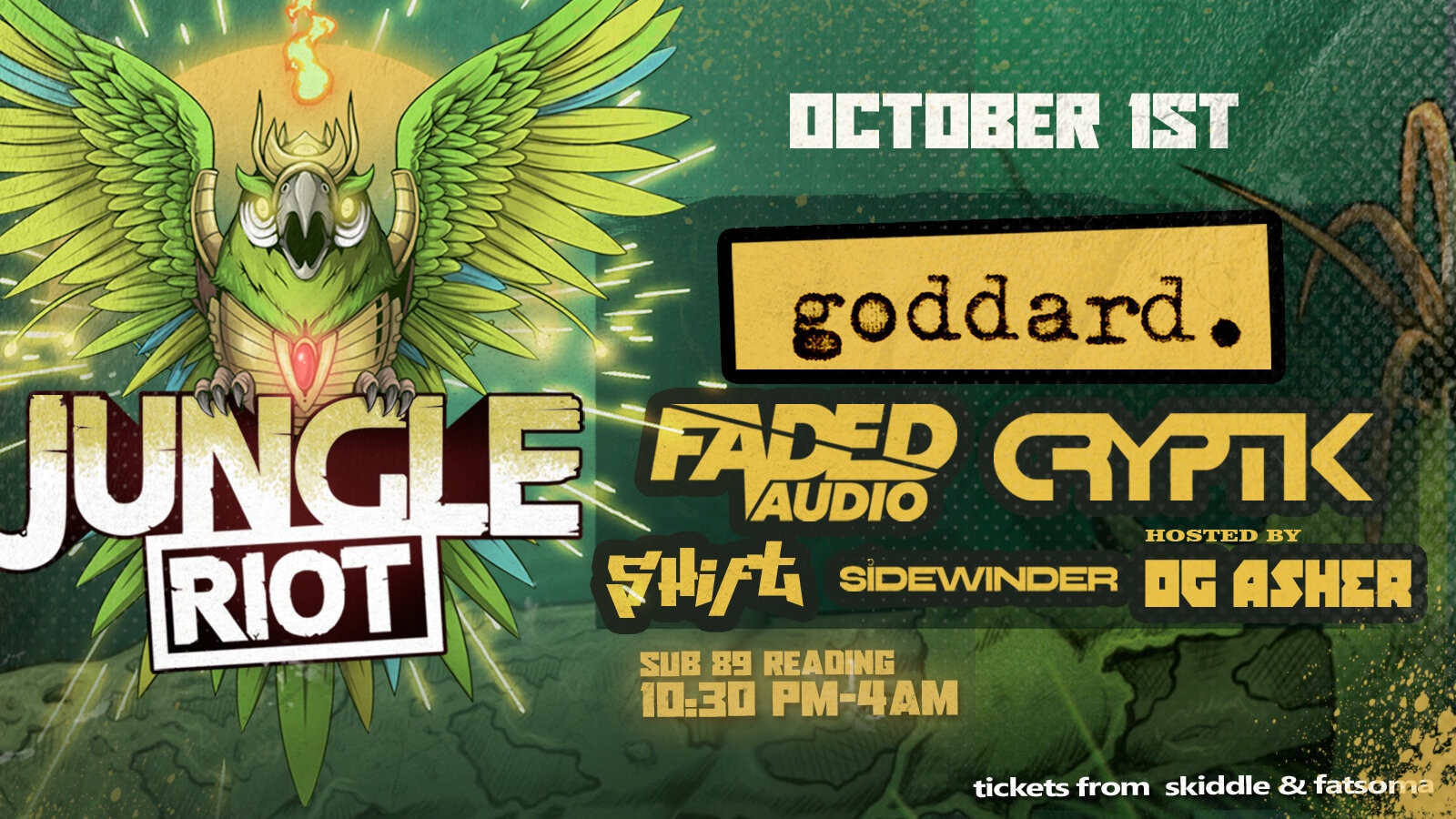 Riot Promotions presents: Goddard – last 15 tickets