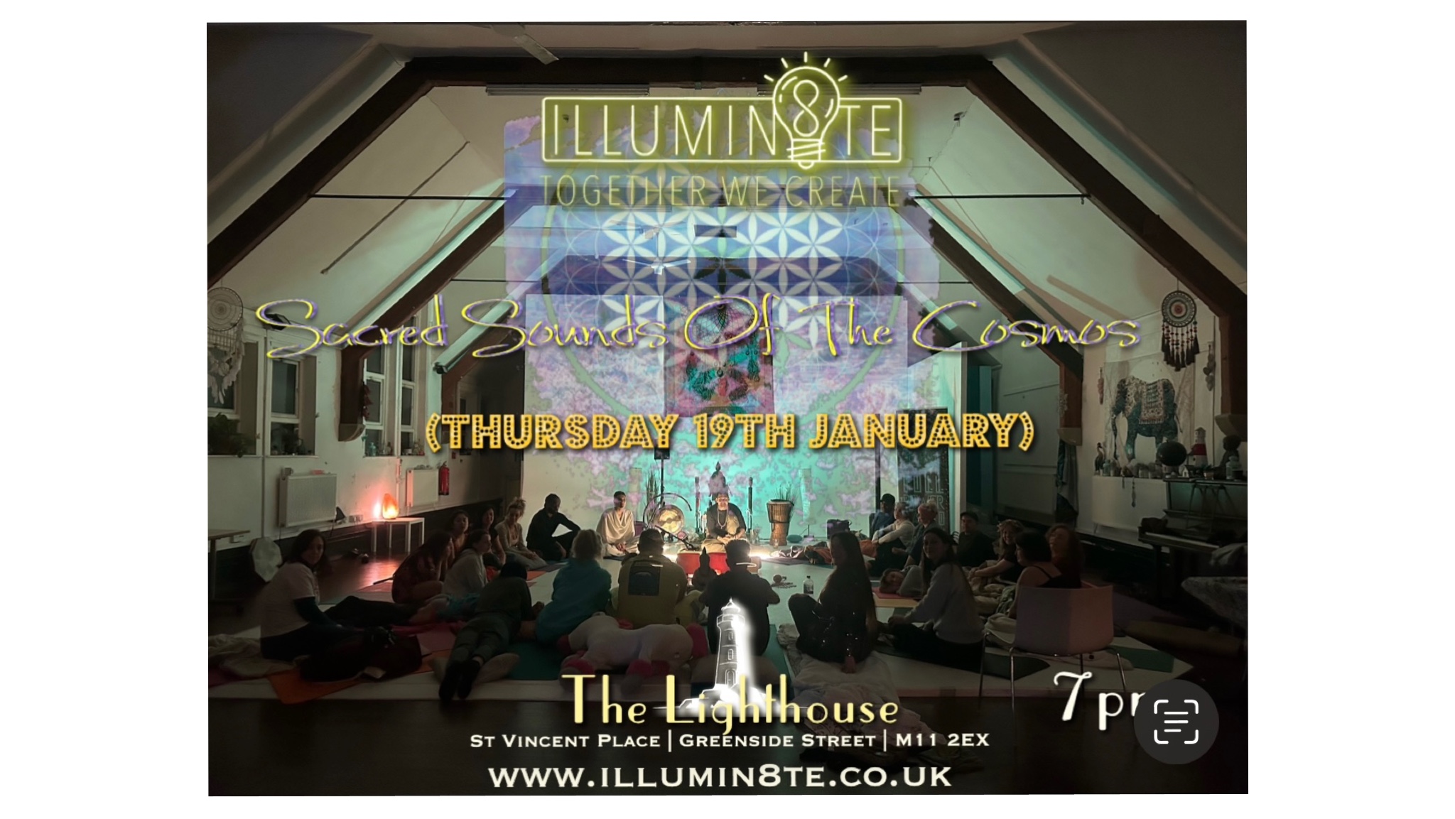 Illumin8te | Sacred Sounds Of The Cosmos | Sound Bath  (Thursday 19th Jan)  @ THE LIGHTHOUSE 7pm