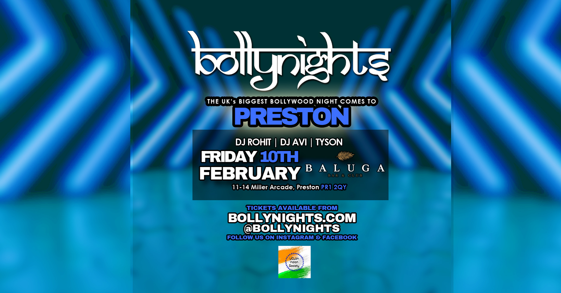 Bollynights Preston : Friday 10th February | Baluga