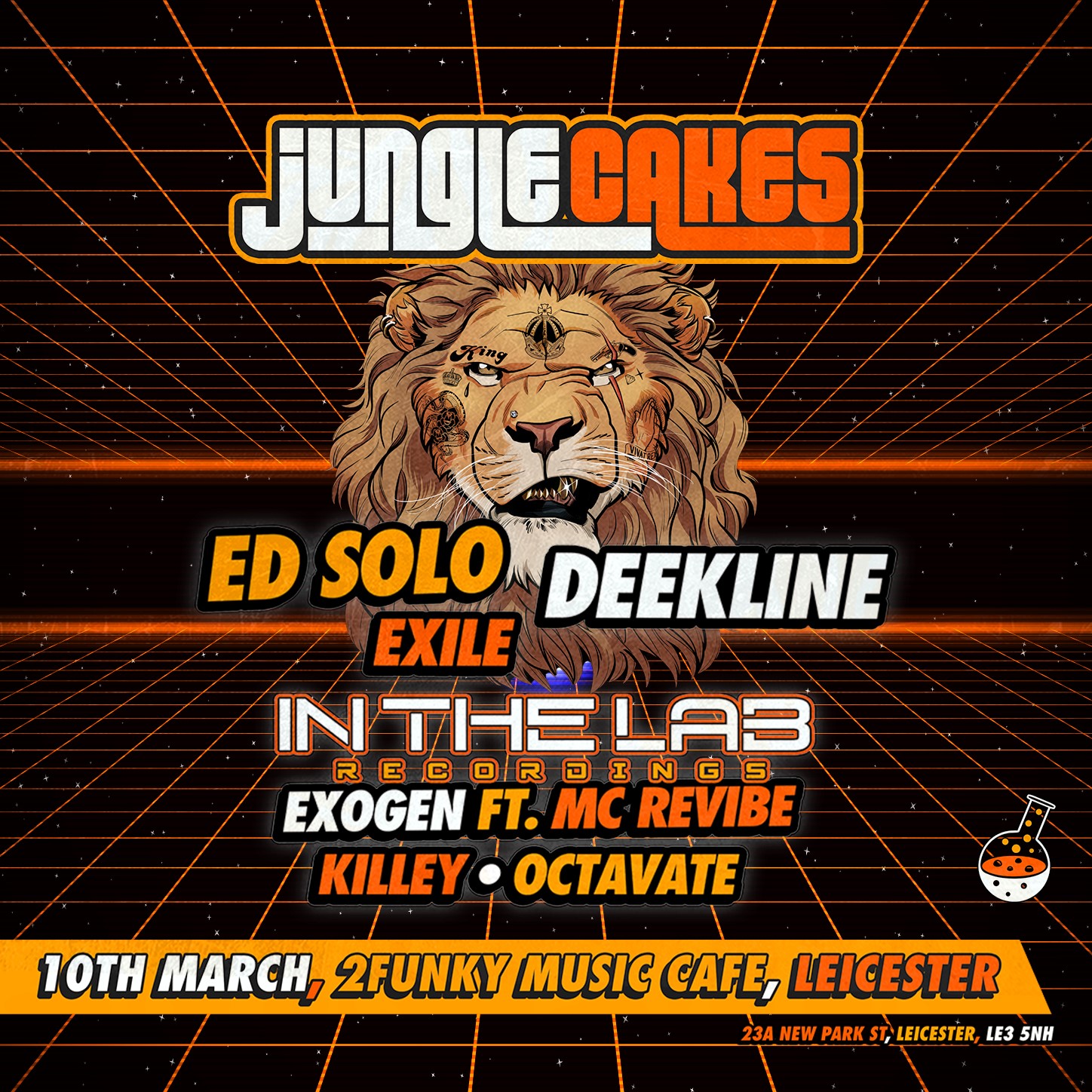Jungle Cakes Leicester: Ed Solo, Deekline, Exile & more