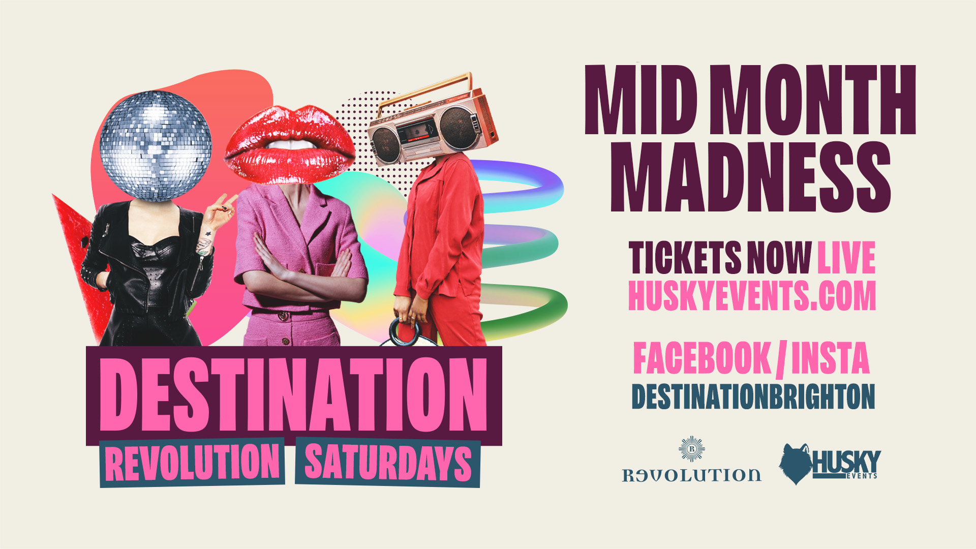 Destination Saturdays x Revolution Brighton ➤ Mid Month Madness ➤ 21.01.23