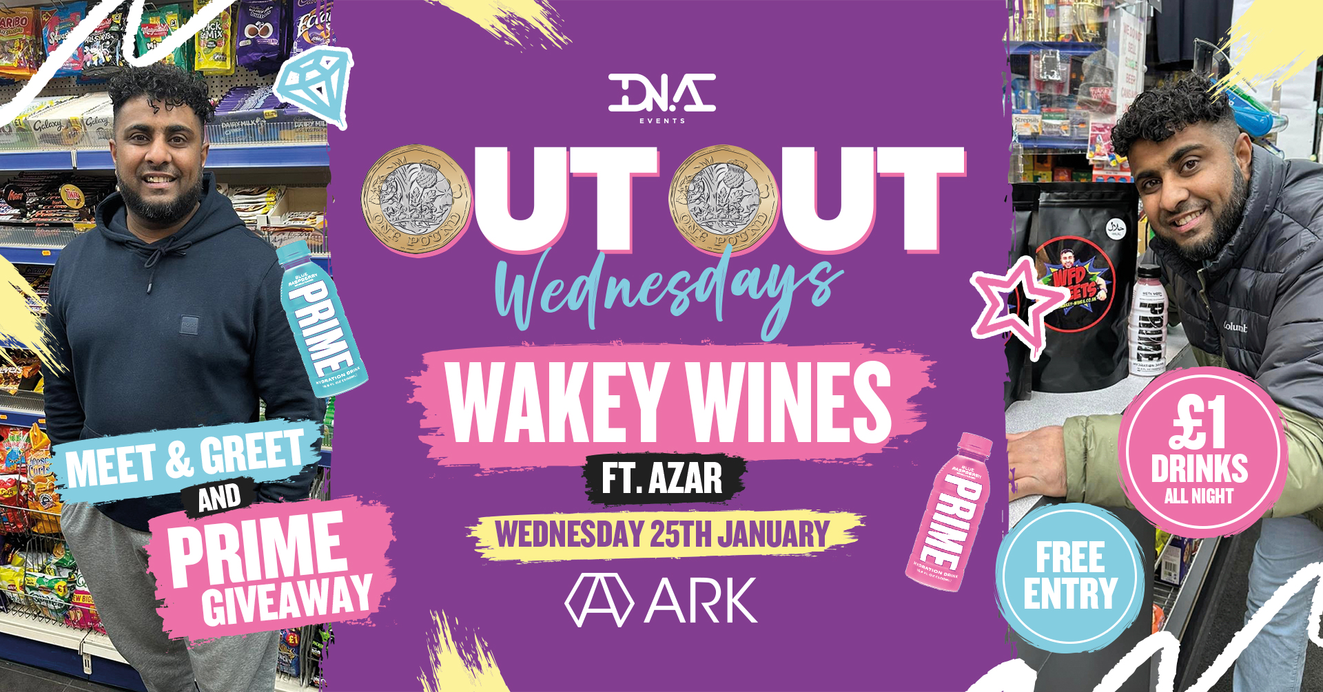 ARK: OUT OUT Wednesdays – Hosted by WAKEY WINES 🍷FREE ENTRY 🦄