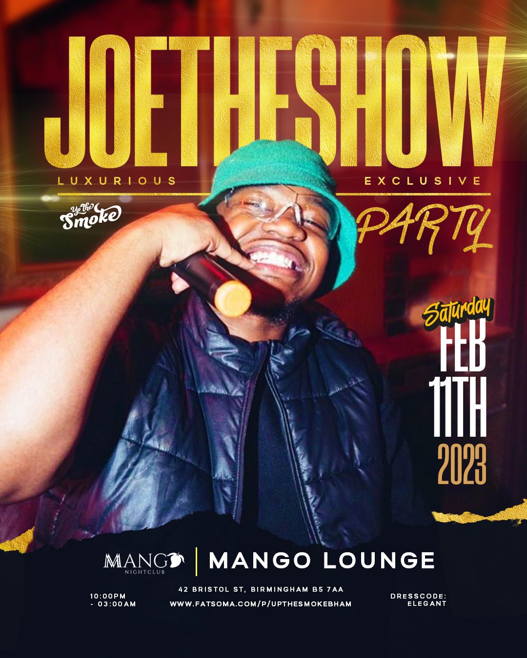 JoetheShow luxurious Birthday Party at Mango Night Club, Birmingham on