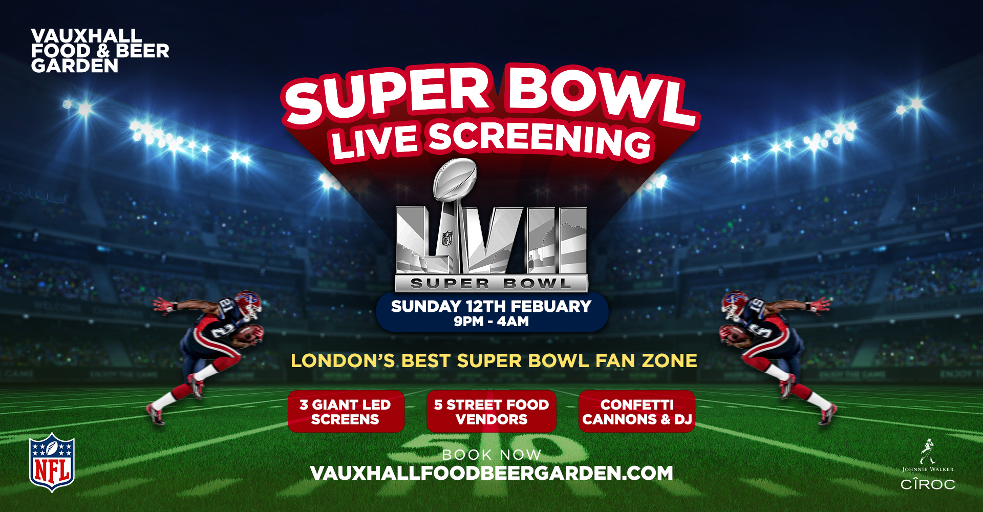 Super Bowl LVII Live Screening at The Clapham Grand! 2023 – Clapham Grand