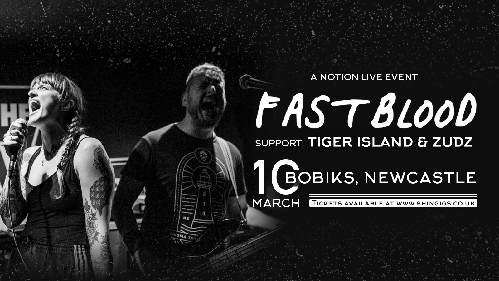 (SOLD OUT!) Fast Blood + Tiger Island & ZUDZ