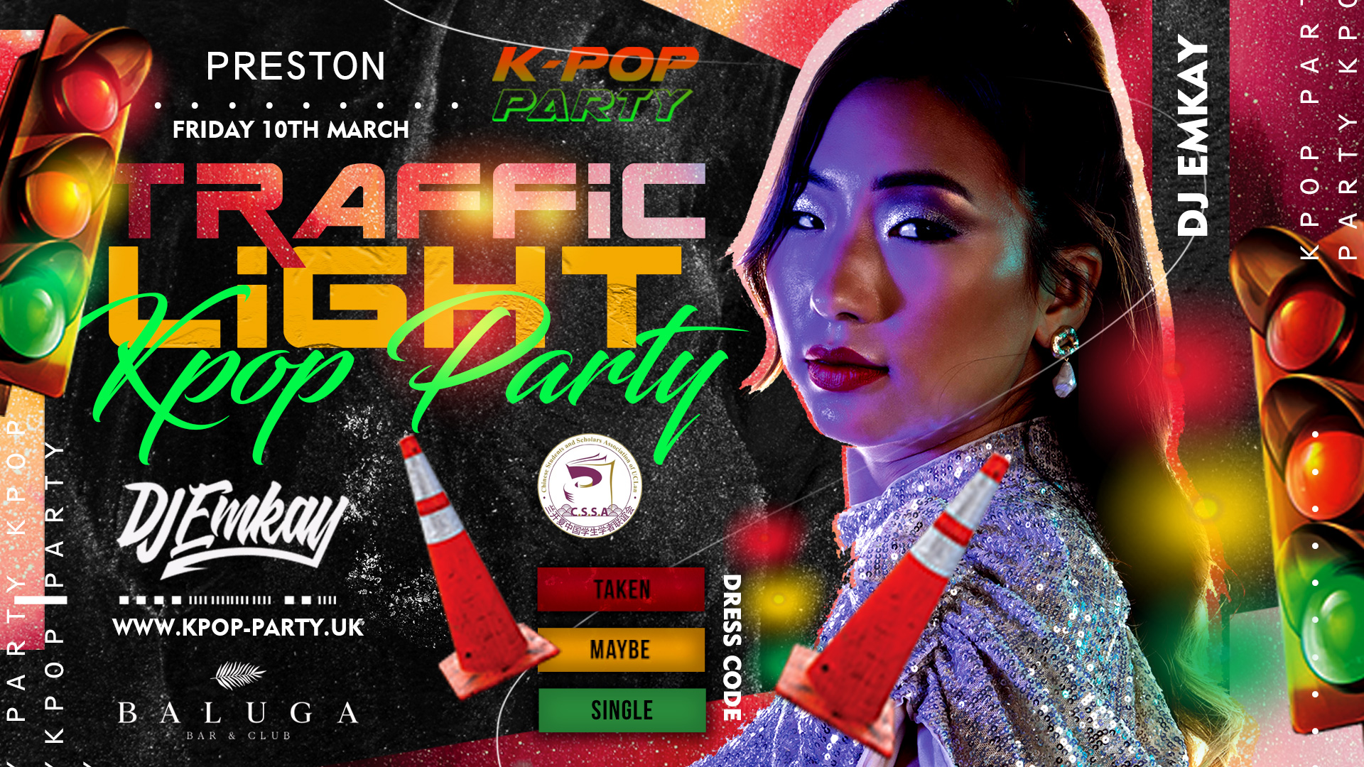 K-Pop Traffic Light Party Preston with DJ EMKAY | Friday 10th March