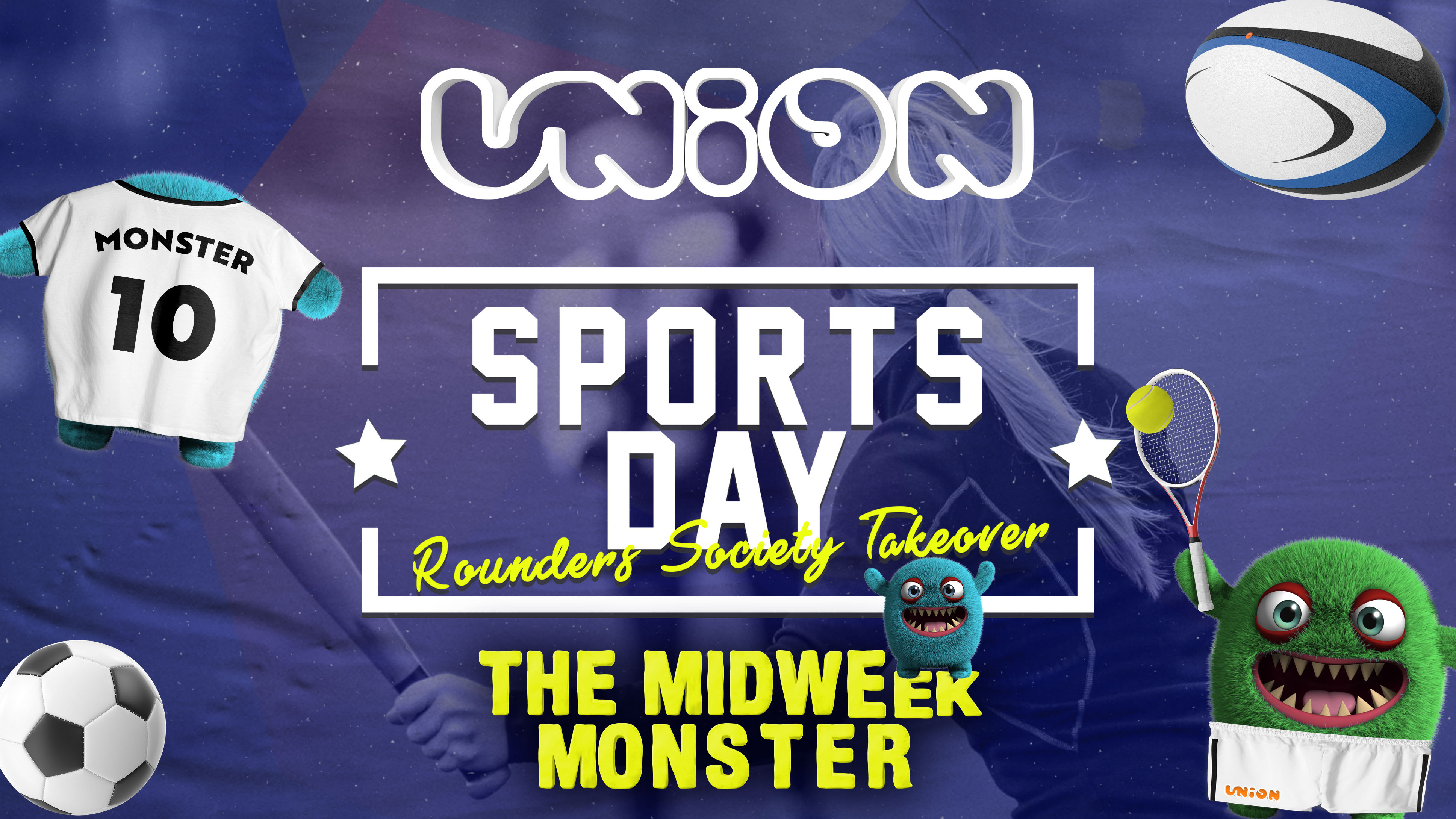 UNION TUESDAY’S PRESENTS SPORTS DAY HOSTED BY ROUNDERS