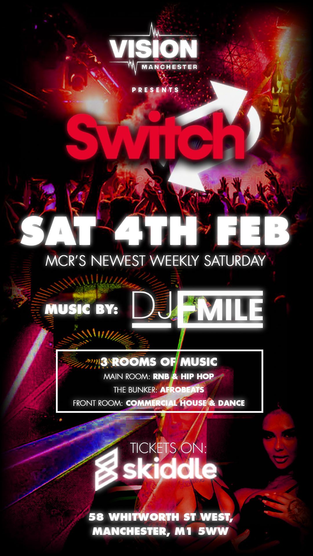 Switch Saturdays at Vision Nightclub