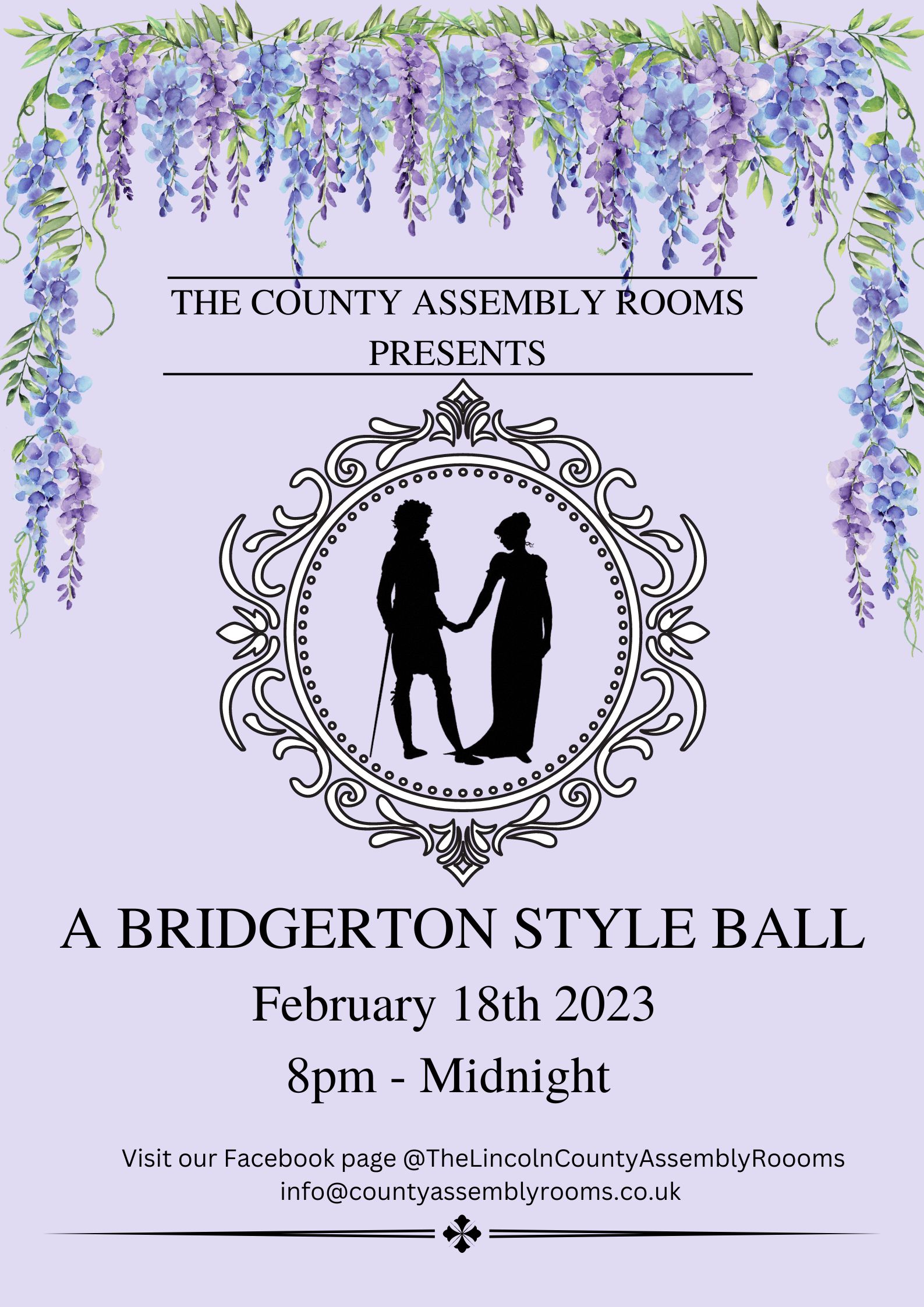 Bridgerton Style Ball at The County Assembly Rooms, Lincoln on 18th Feb