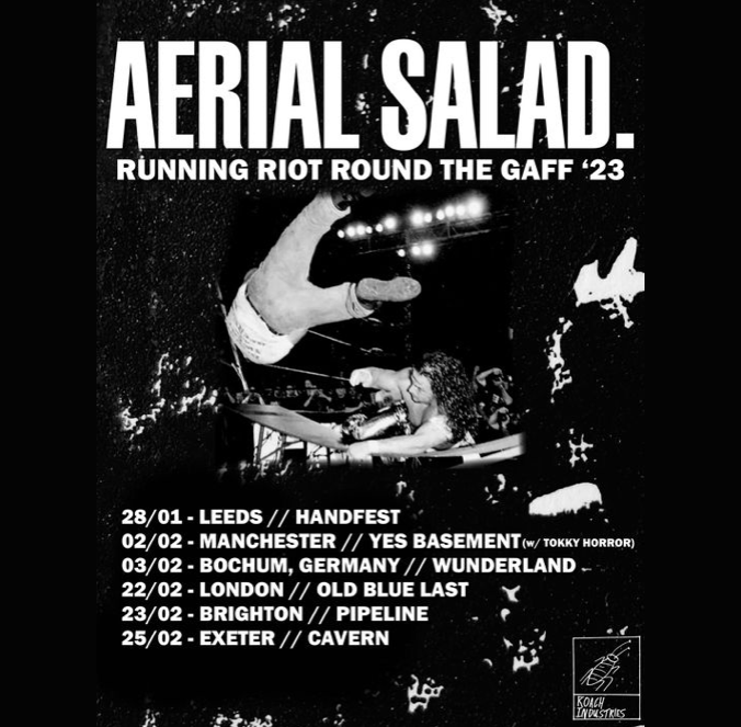 Aerial Salad Tripsun Making Friends. The Pipeline, Brighton. at The