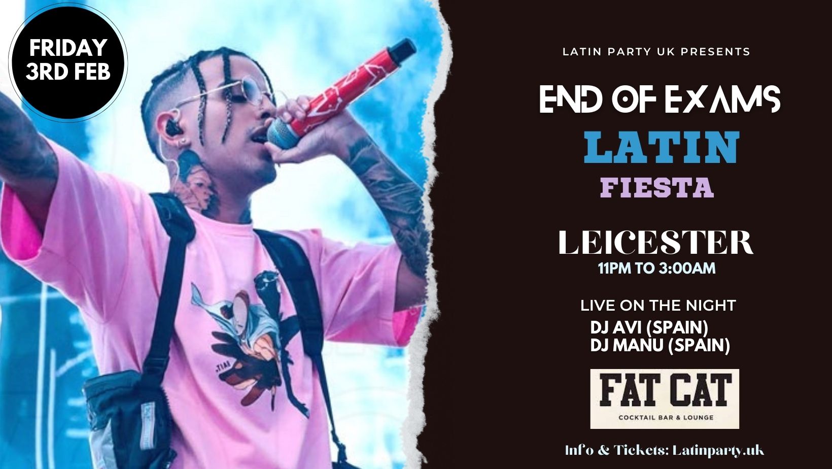 LATIN PARTY UK – LEICESTER END OF EXAMS EVENT !!