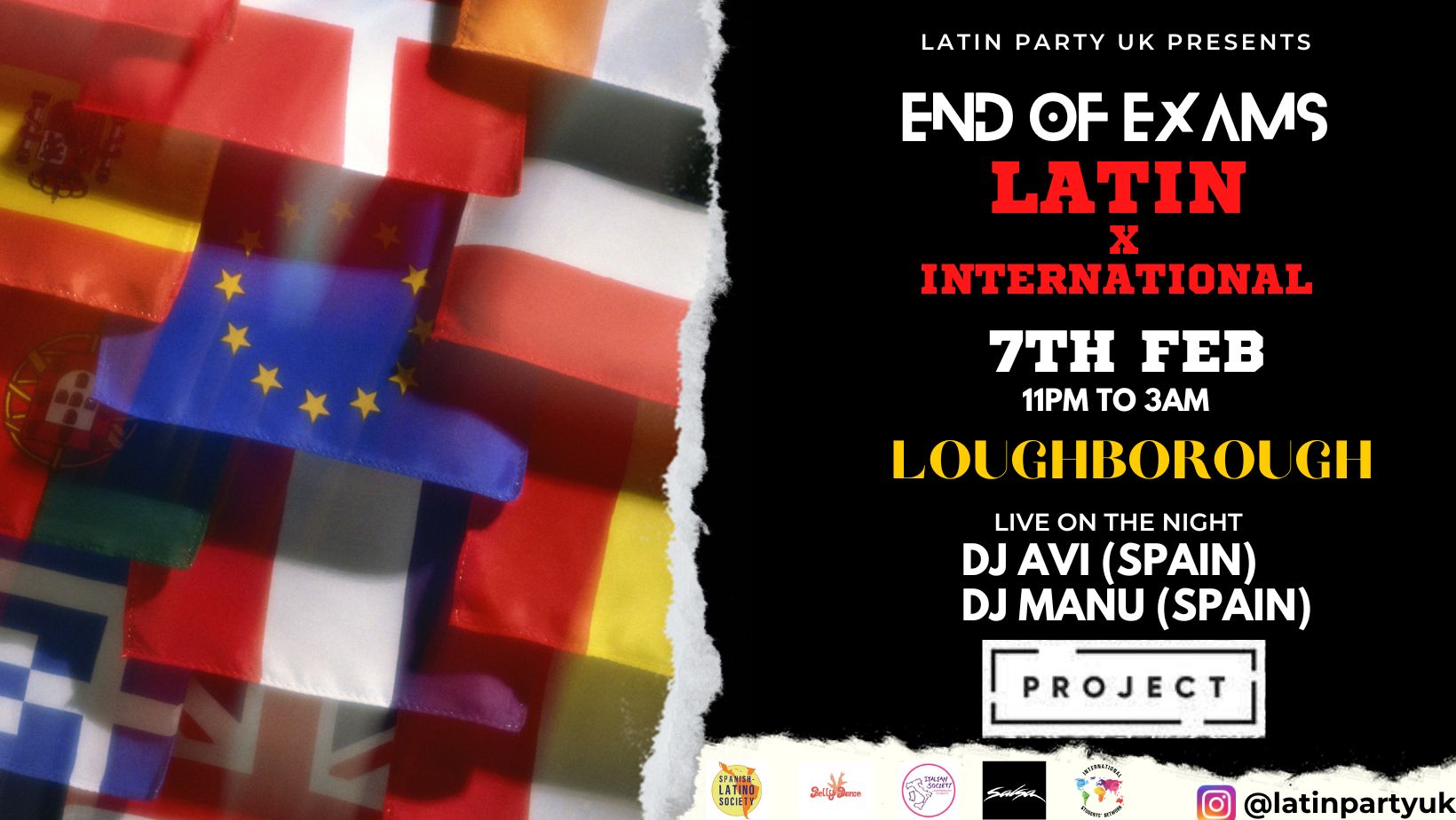 LATIN PARTY UK – LOUGHBOROUGH END OF EXAMS EVENT !!