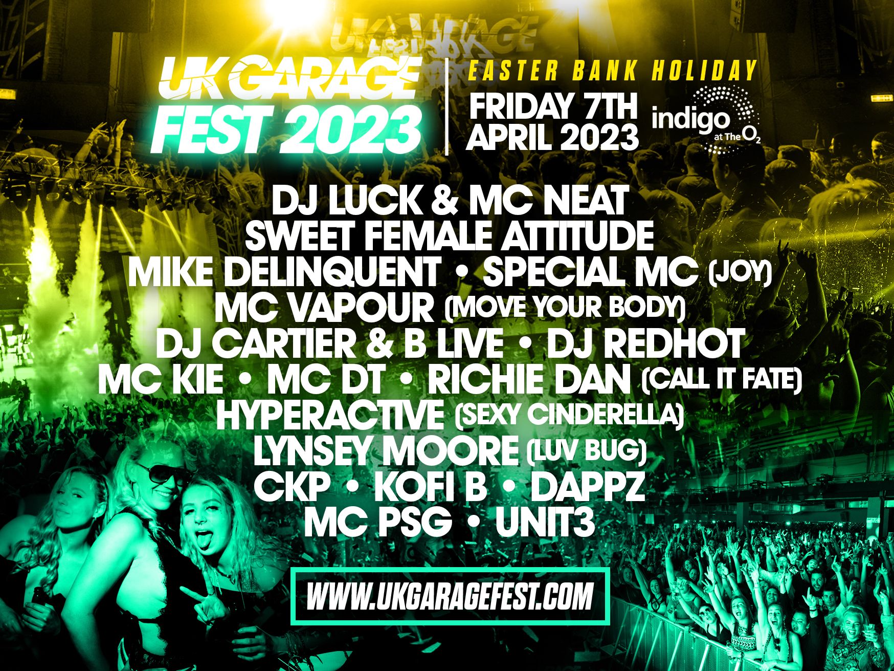 UK Garage Fest 2023 at Indigo at The O₂, London on 7th Apr 2023 Fatsoma