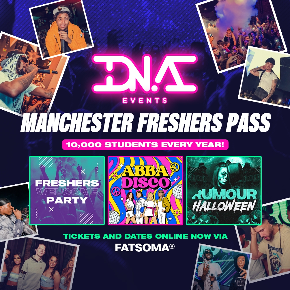 DNA Freshers Pass – Manchester Freshers