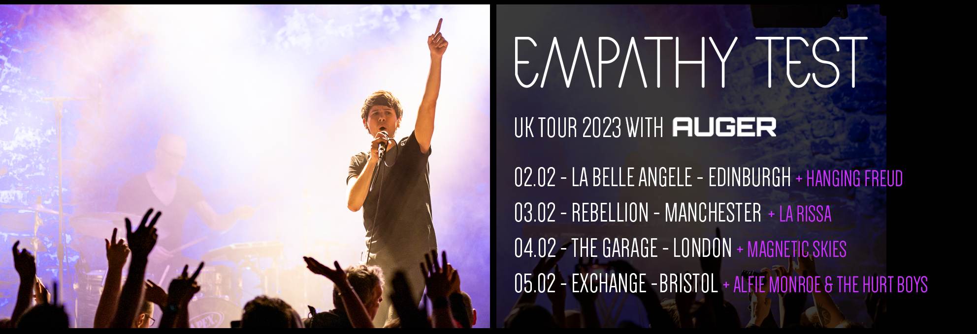 EMPATHY TEST – Change Venue to The Garage London