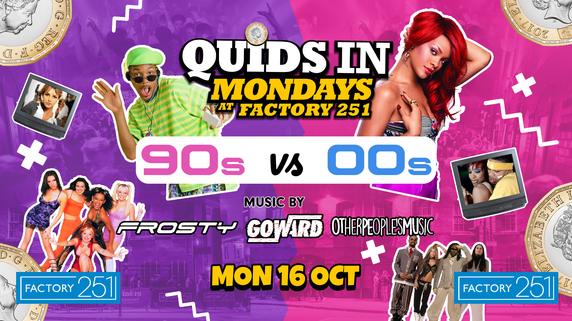 QUIDS IN MONDAYS 🏆 90s VS 00s 📼 MCR’s Biggest Monday Night 8 Years Running 🙌