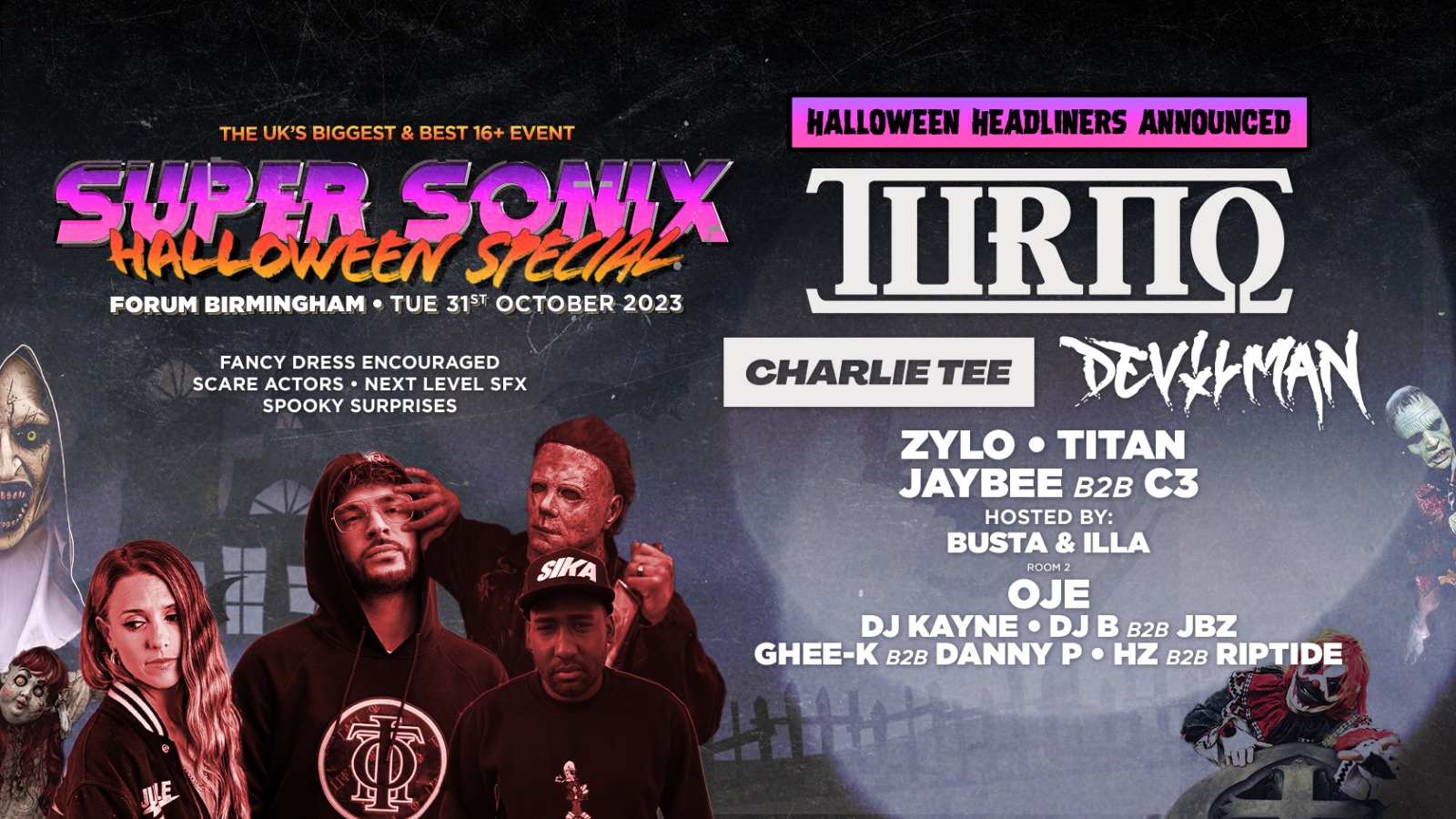 Super Sonix 16+ Halloween Special : Birmingham