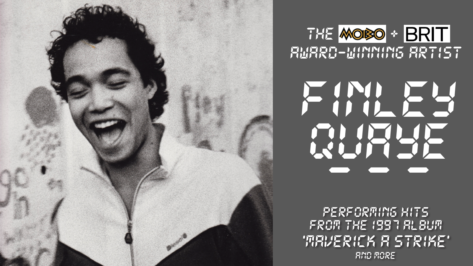 🚨 SOLD OUT! LIMITED RE-SALE TICKETS ONLY! ⭐️ Finley Quaye in concert! The MOBO + BRIT award-winning artist + special guest