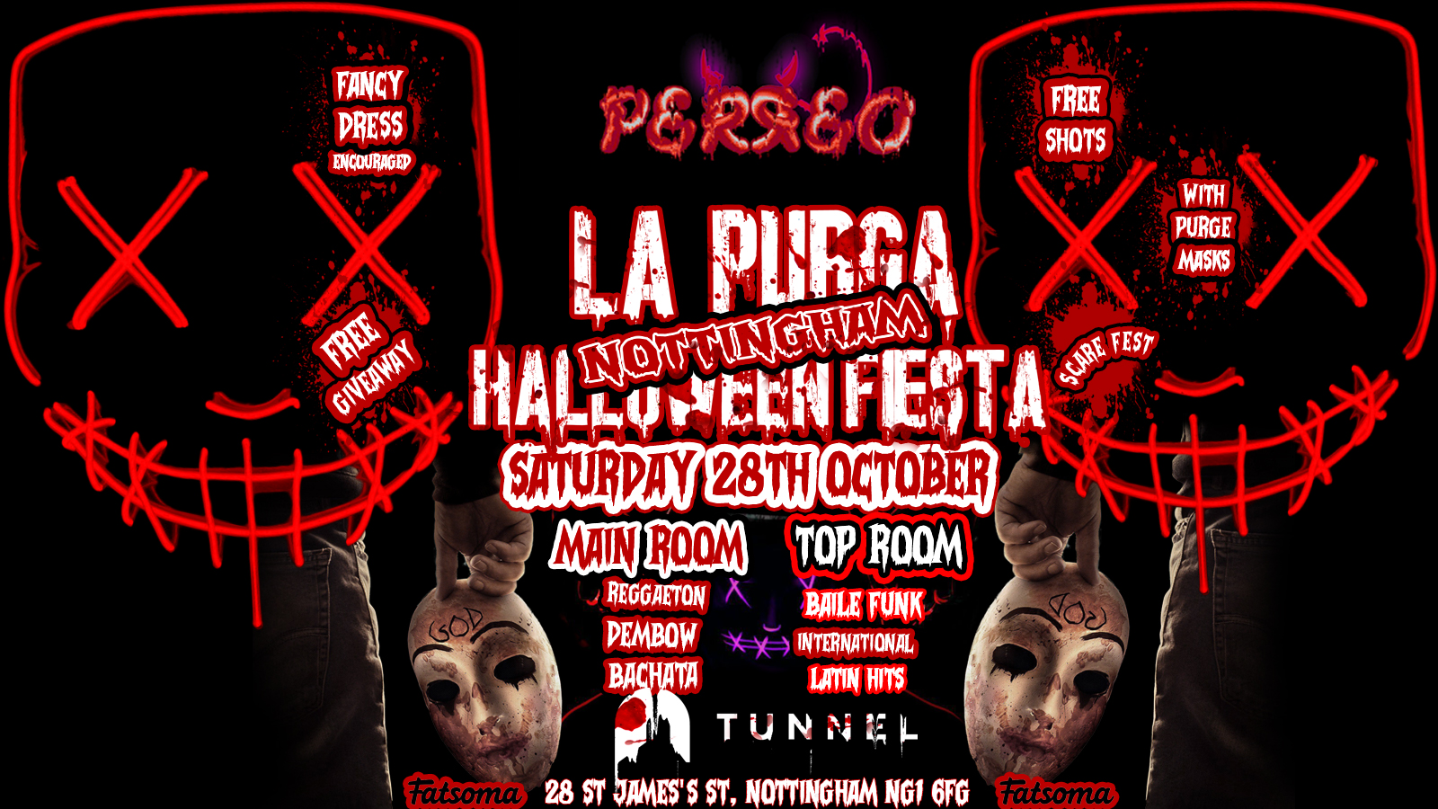 LATIN PARTY PERREO NOTTINGHAM TUNNEL LAST 25 TICKETS at Tunnel