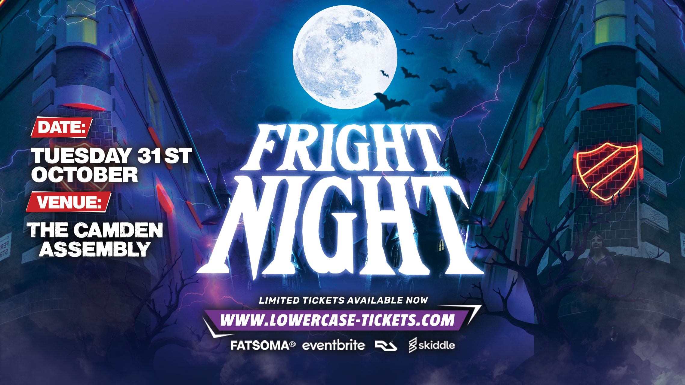 [FREE ENTRY] FRIGHT NIGHT @ THE CAMDEN ASSEMBLY – LONDON HALLOWEEN 2023
