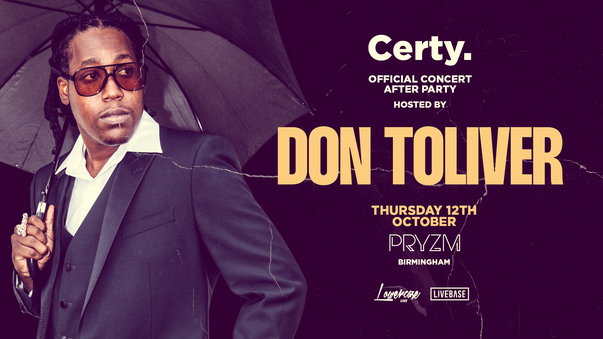The Official After Party hosted by DON TOLIVER – PRYZM [OVER 85% SOLD OUT!]
