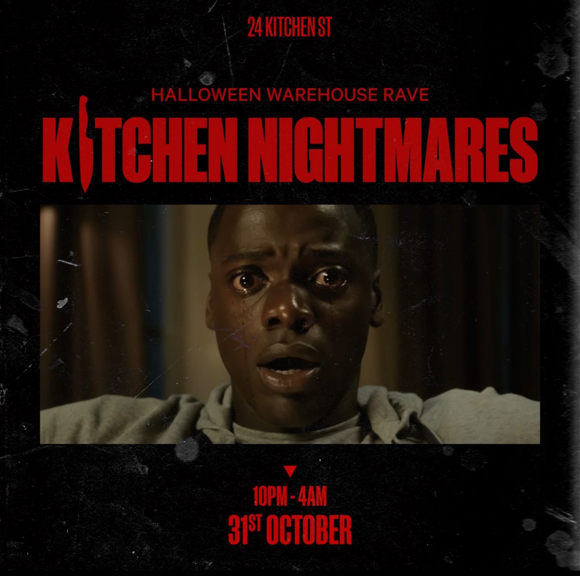 Kitchen Nightmares Halloween Warehouse Rave at 24 Kitchen Street