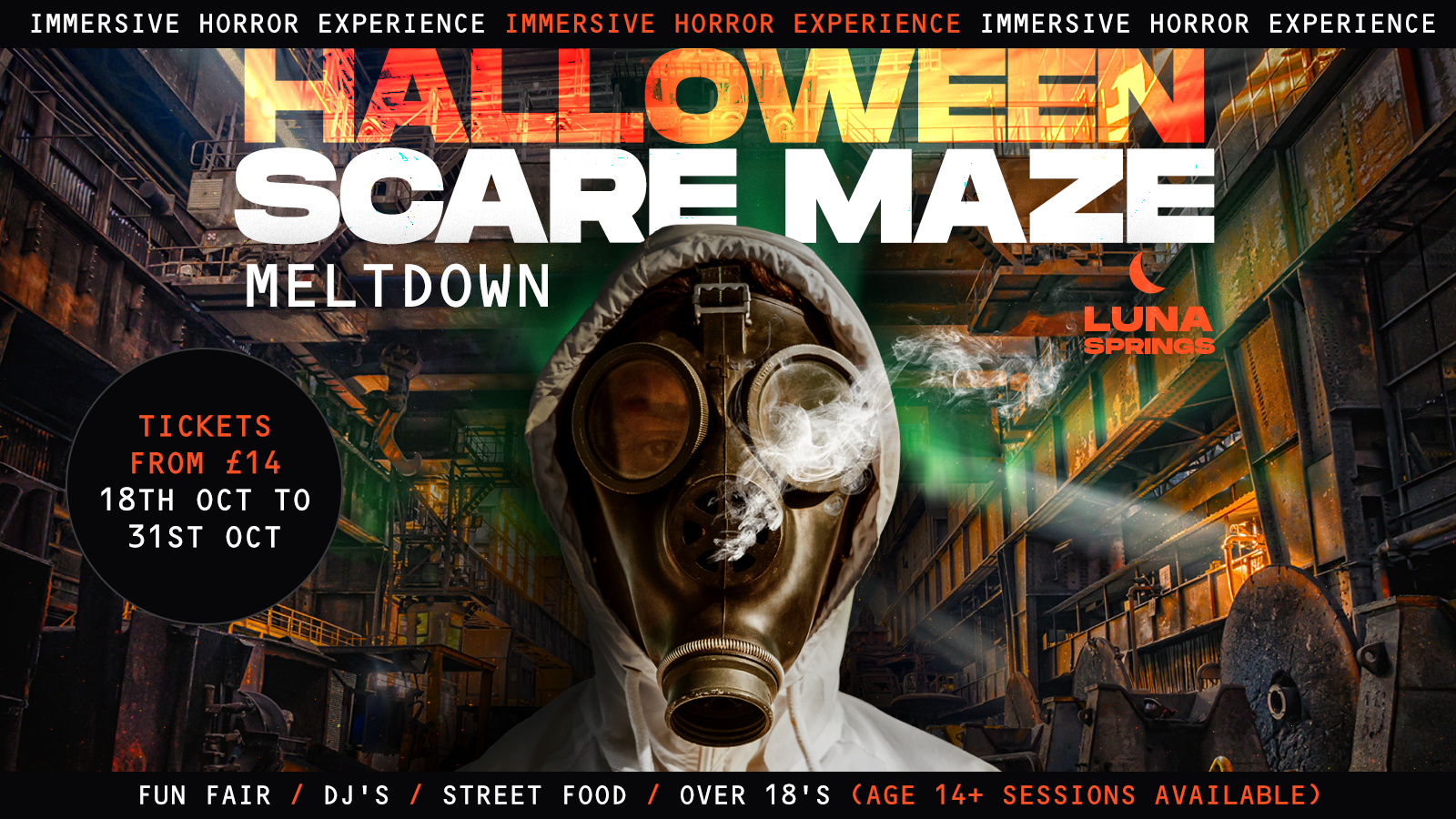 Halloween Scaremaze – Tuesday 31st October [DISCOUNTED STUDENT TICKETS ON SALE NOW!]