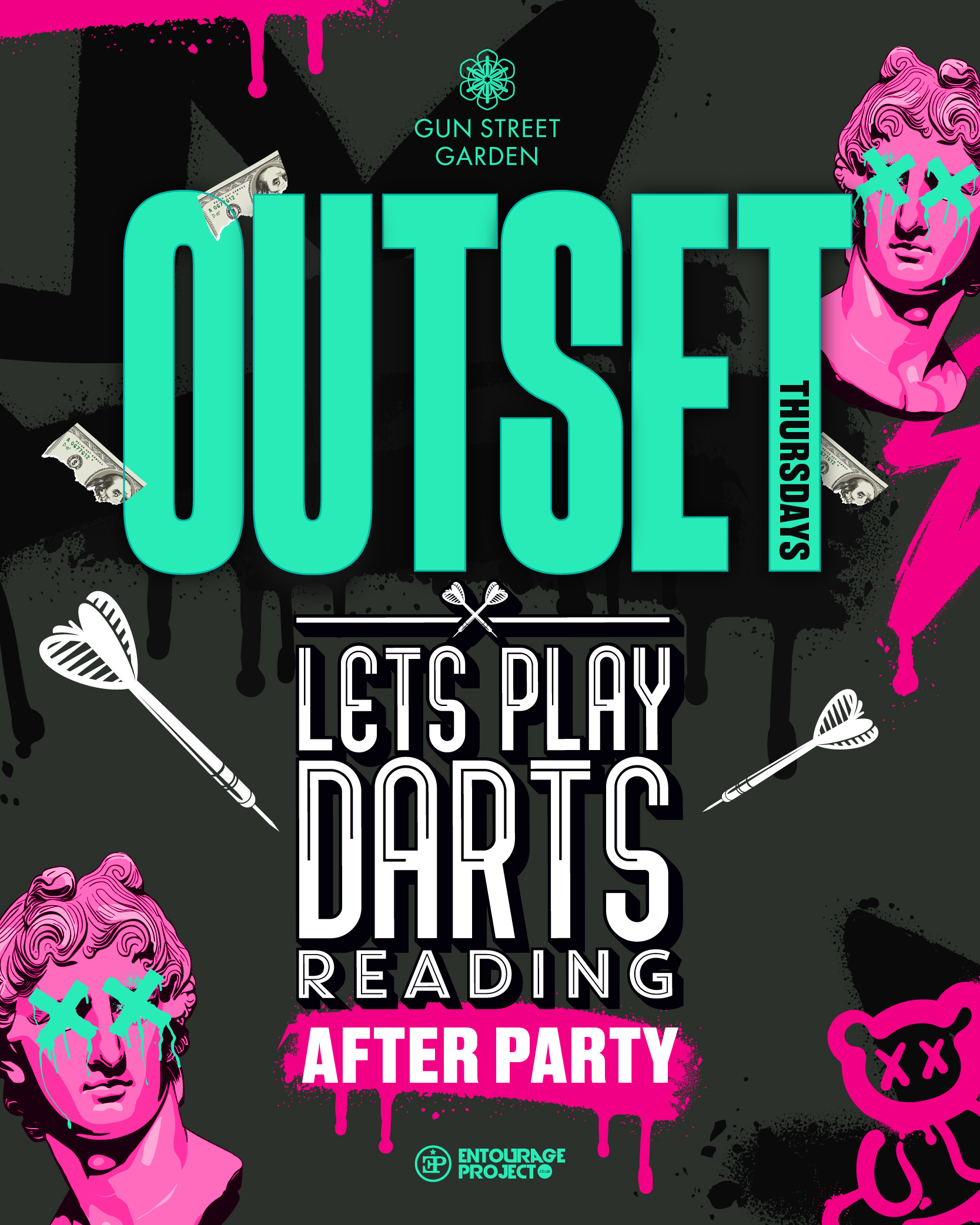 Outset Thursday’s Darts After Party 🎯 @ GSG ❤️‍🔥