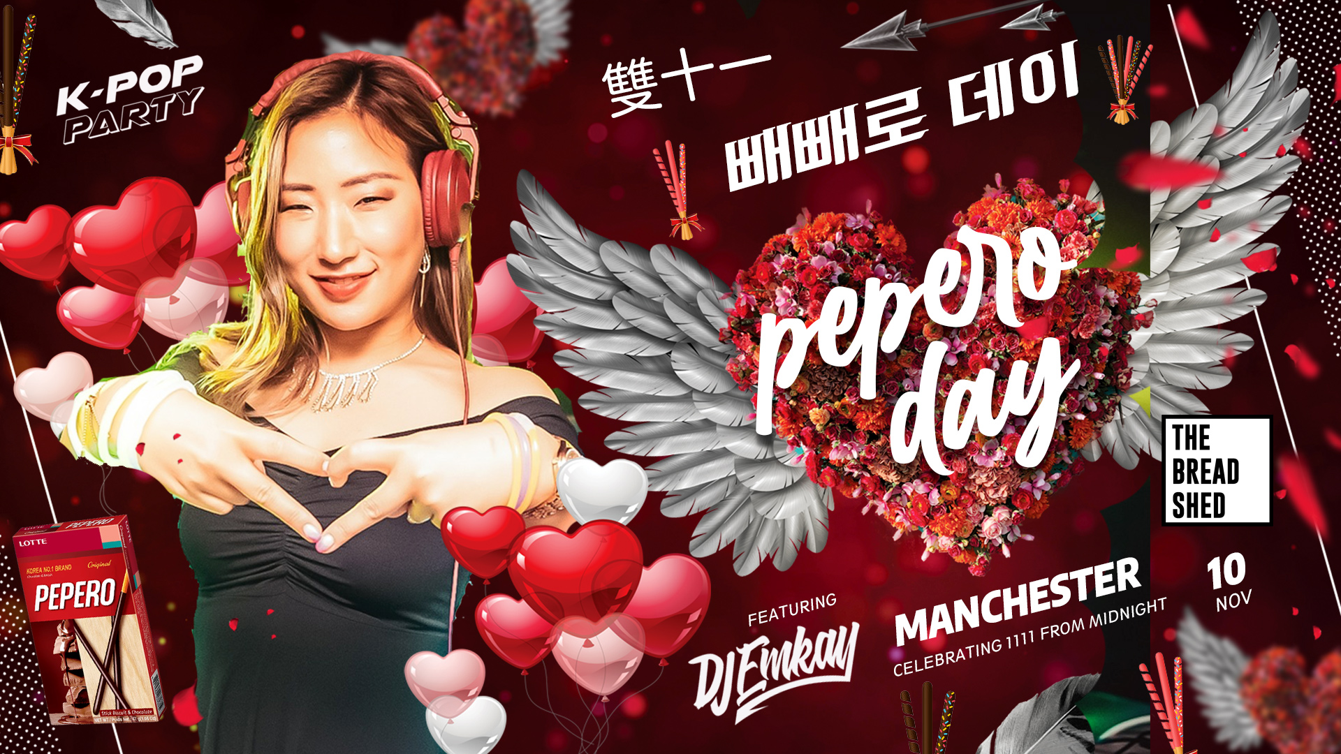 K-Pop Party Manchester – PEPERO DAY with DJ EMKAY | Friday 10th November