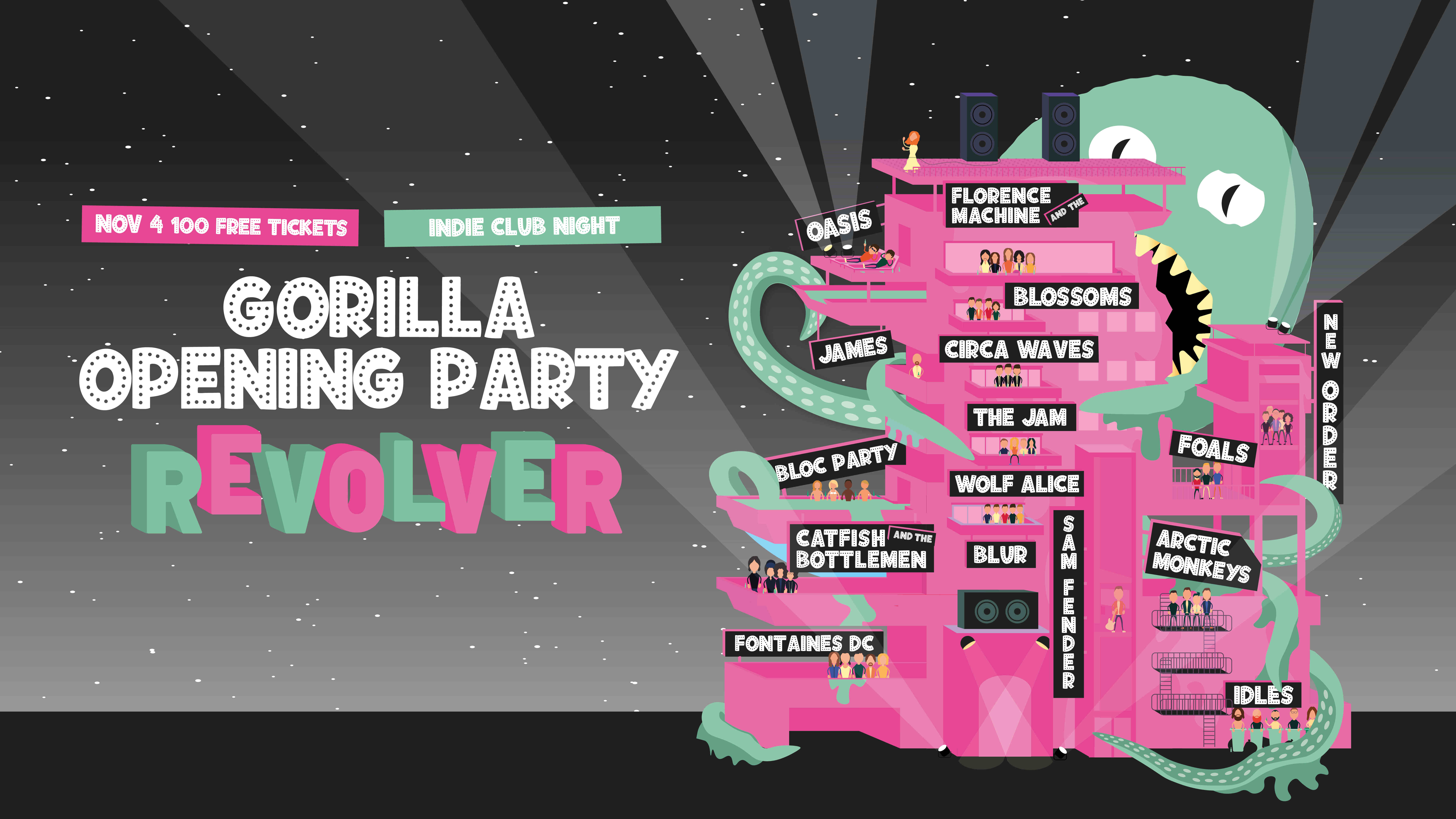 GORILLA OPENING PARTY w/ Revolver! 🖤