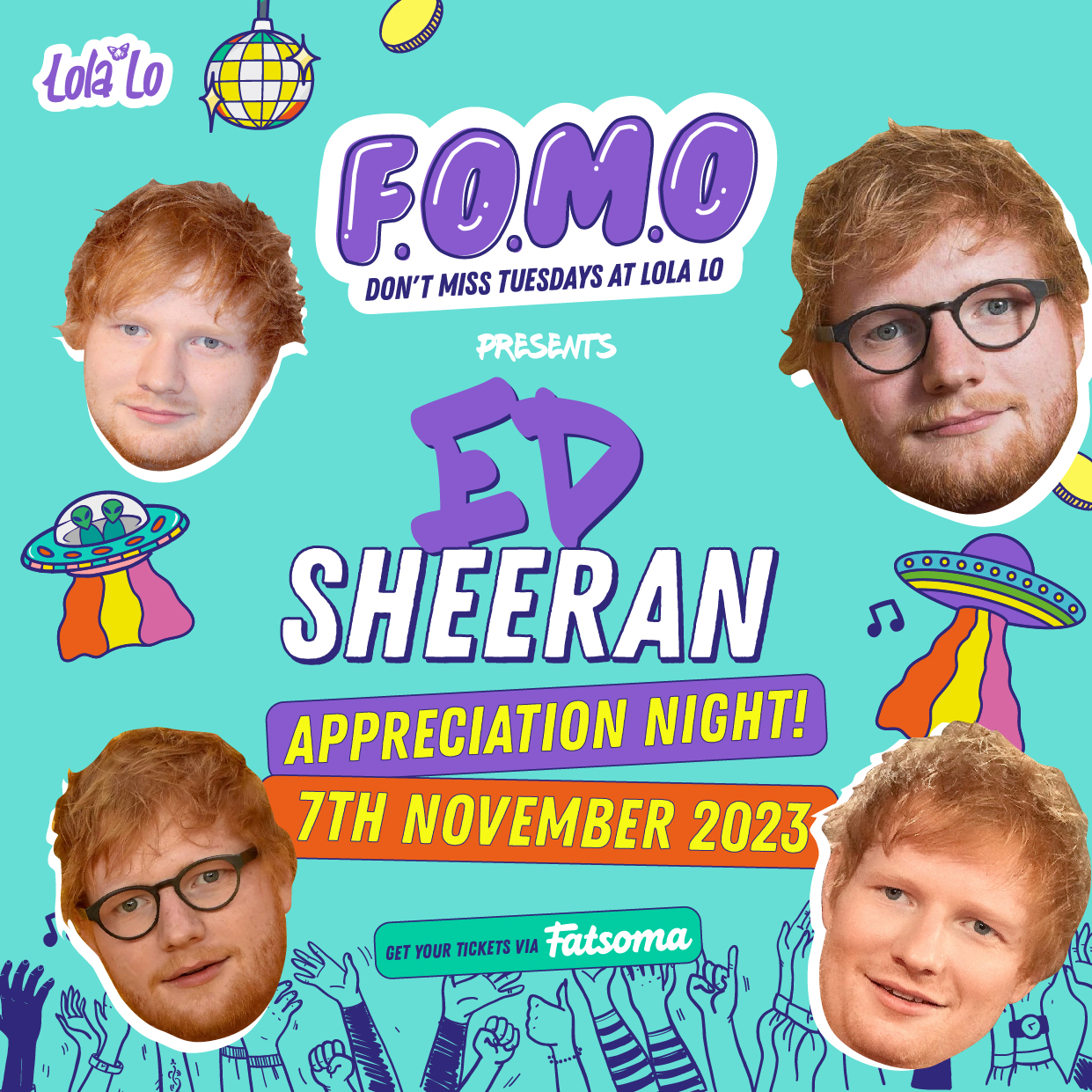 F.O.M.O – Ed Sheeran Appreciation Night  🎵🎧