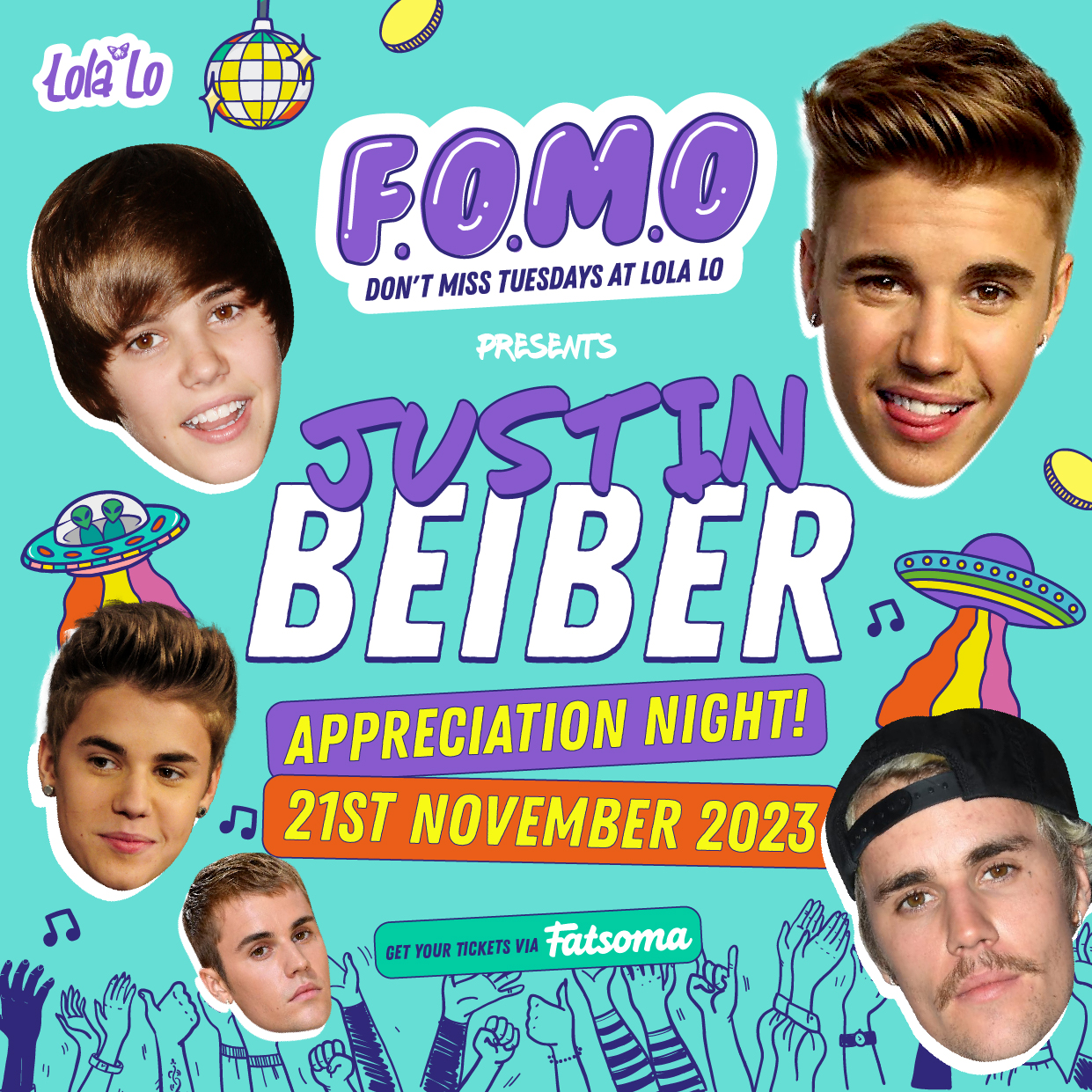 F.O.M.O – Justin Bieber Appreciation Night 🎧🎶