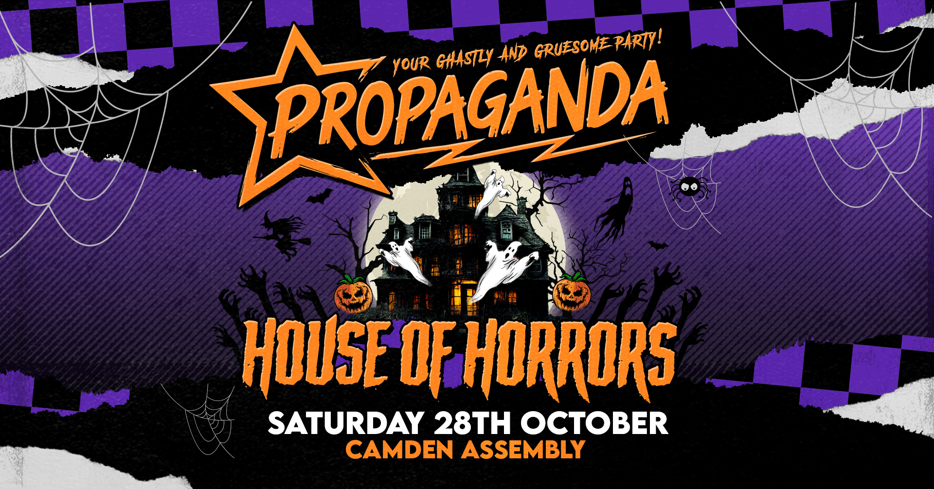 LAST CHANCE! Propaganda London House of Horrors! – Your indie & alternative Party at Camden Assembly!