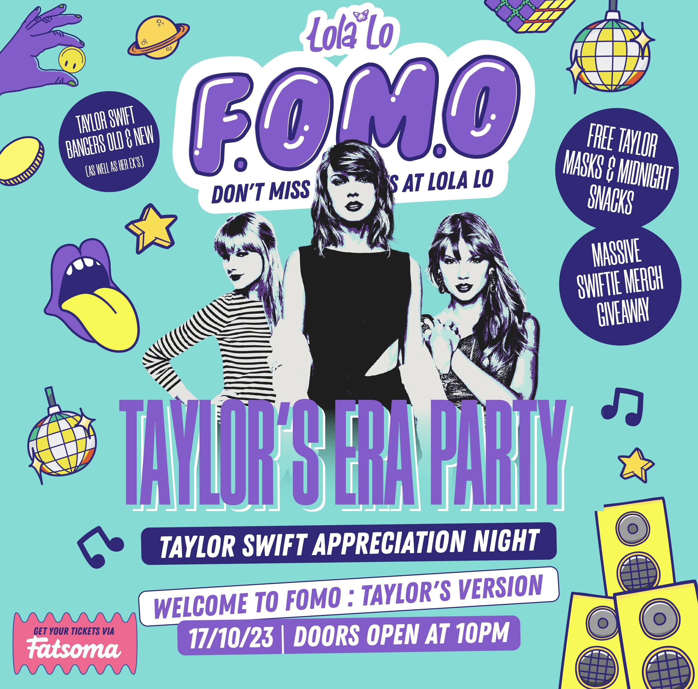 F.O.M.O – Taylor’s Era Party 💗💖💕