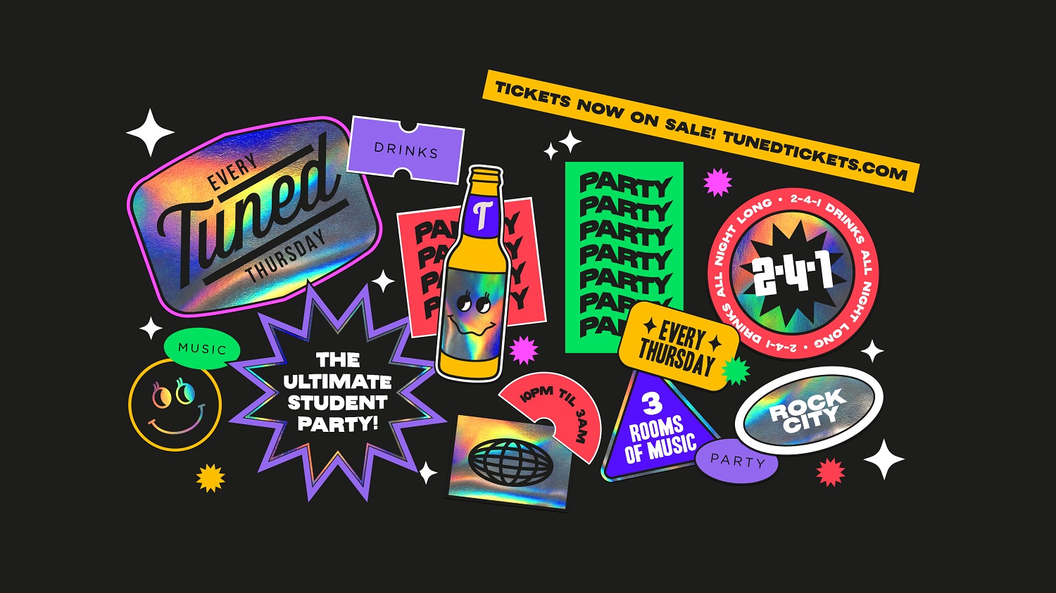 Tuned – Nottingham’s Biggest Student Night – 2-4-1 Drinks All Night Long – (inc Silent Disco In Beta Room) 19/10/23