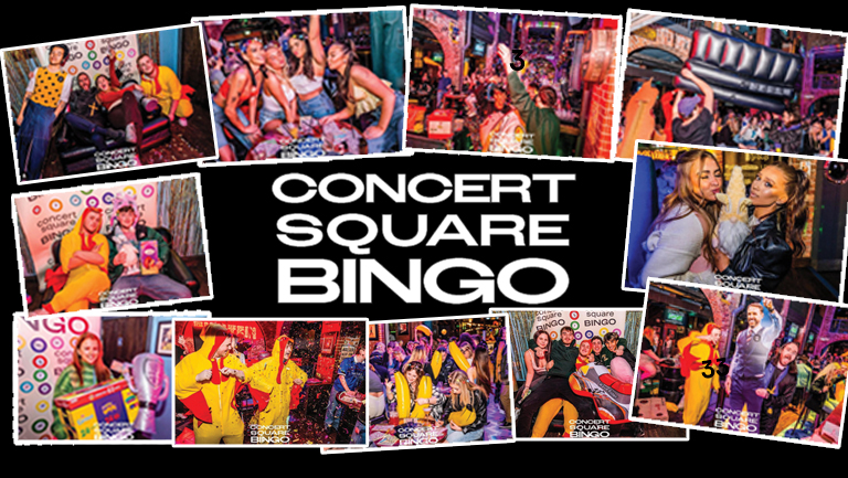 CONCERT SQUARE BINGO OCTOBERFEST SPECIAL At Einstein, Concert Square – WIN CASH PRIZES / WIN DRINKS / WIN BIG PRIZES / WIN STUPID PRIZES – **PLUS COMPLETELY FREE FIRST GAME**