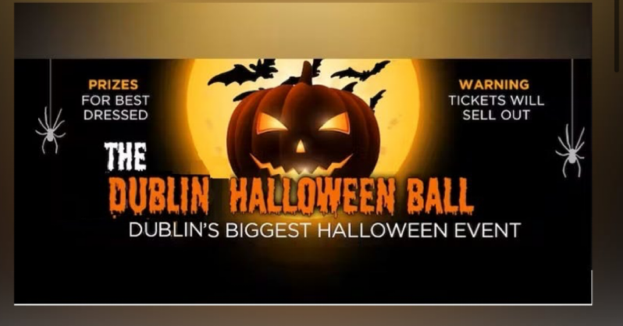 The Official Dublin Halloween Ball 2023 Tickets on sale check listing