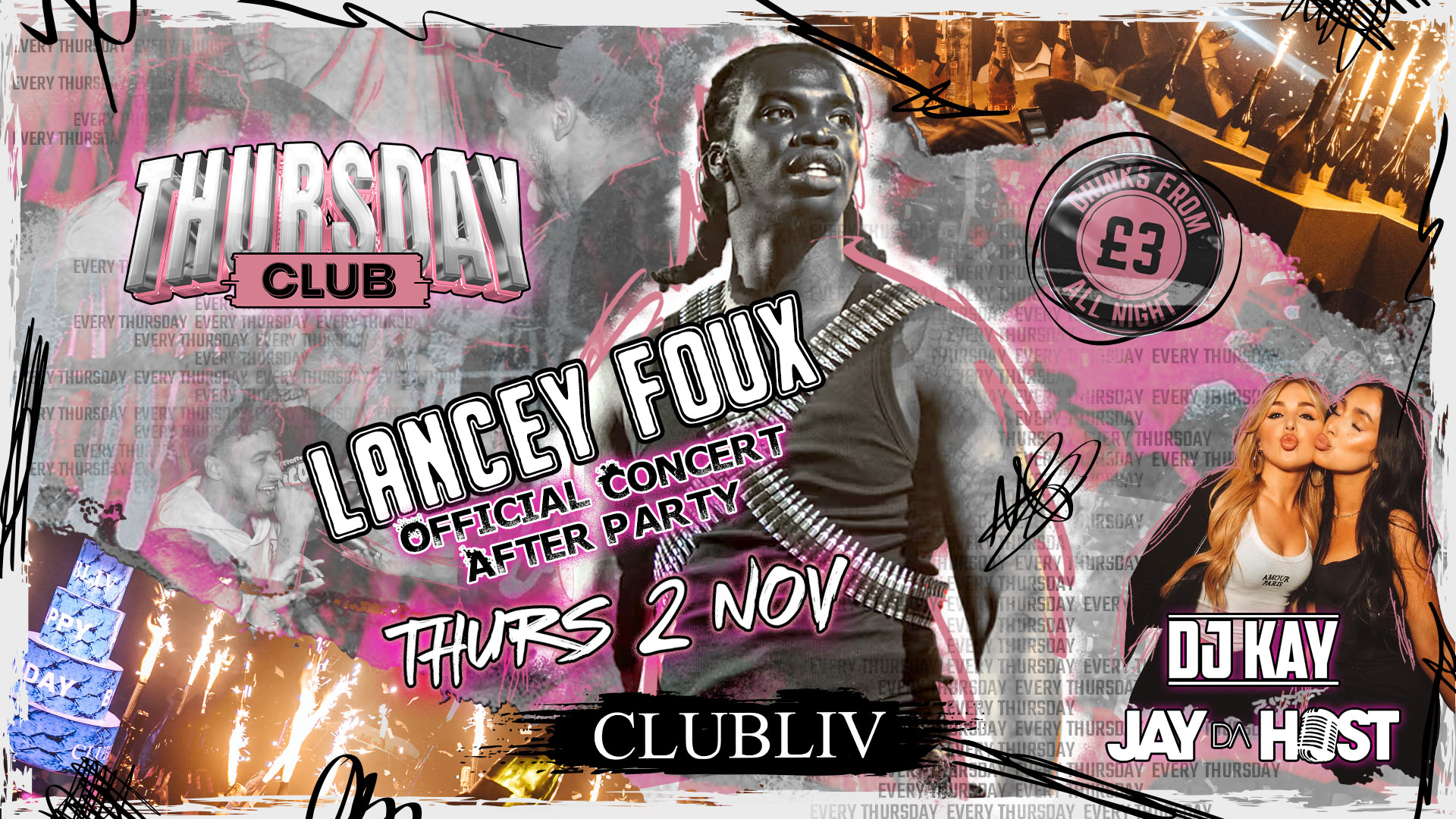 THURSDAY CLUB @ CLUB LIV ⭐️ *OFFICIAL* LANCEY FOUX 🎤 AFTER PARTY !! MCR ...