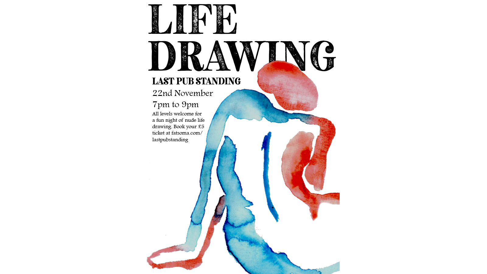 Life Drawing at Last Pub Standing, Norwich on 22nd Nov 2023 | Fatsoma