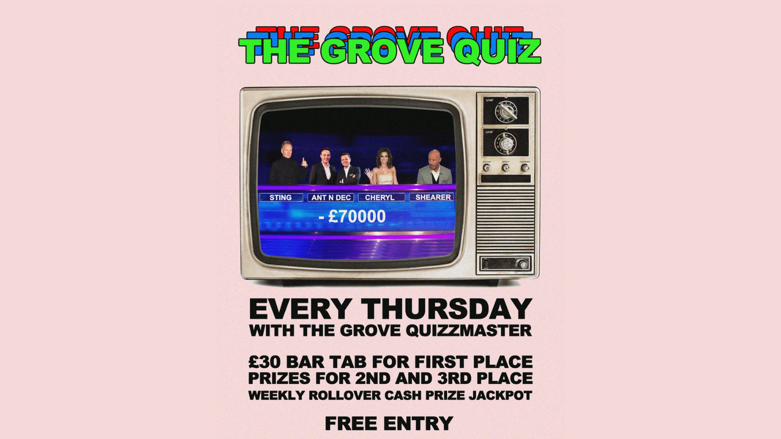 PUB QUIZ @ THE GROVE