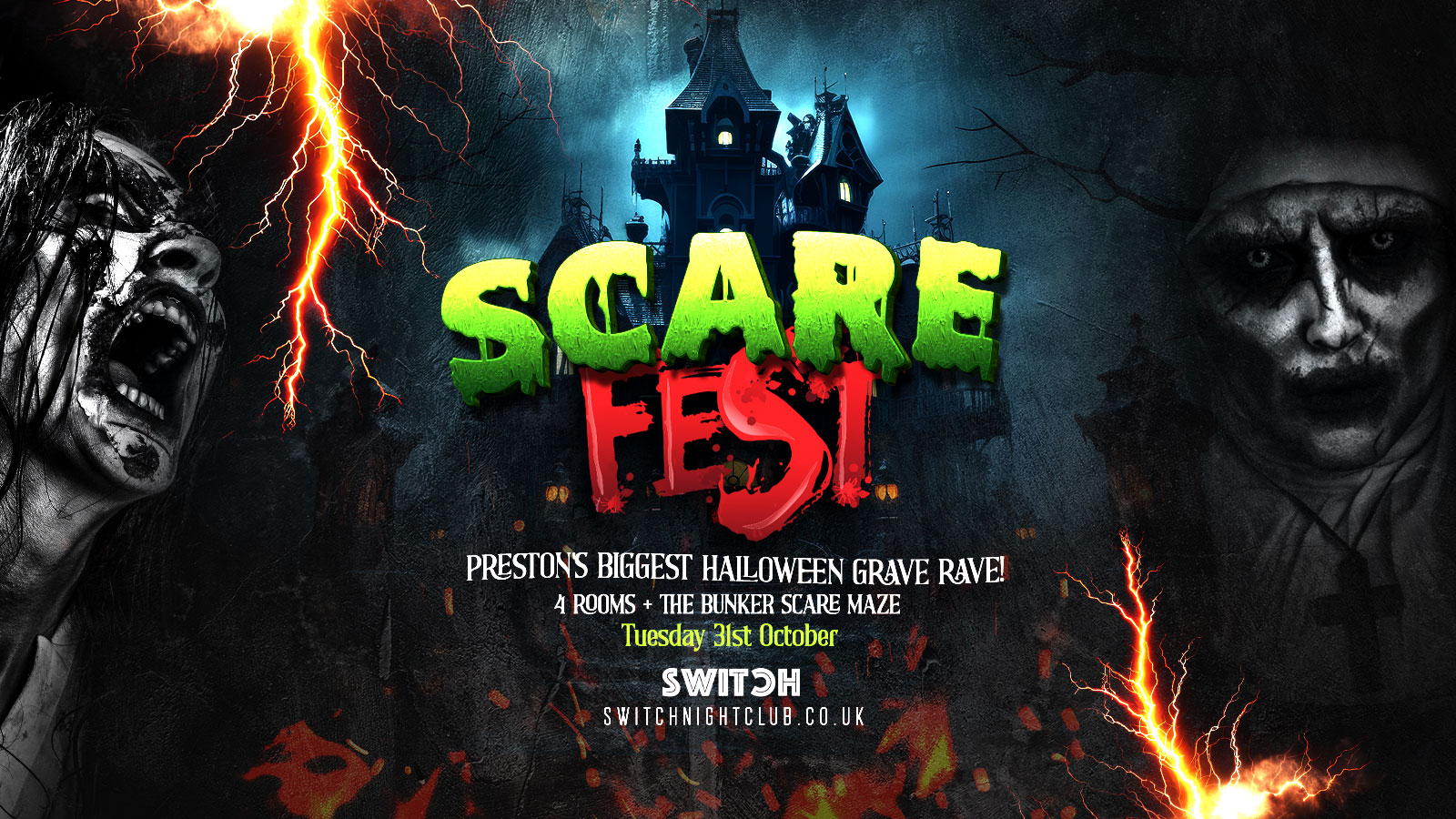 Scare Fest | Halloween Rave | ft Bunker Scare Maze