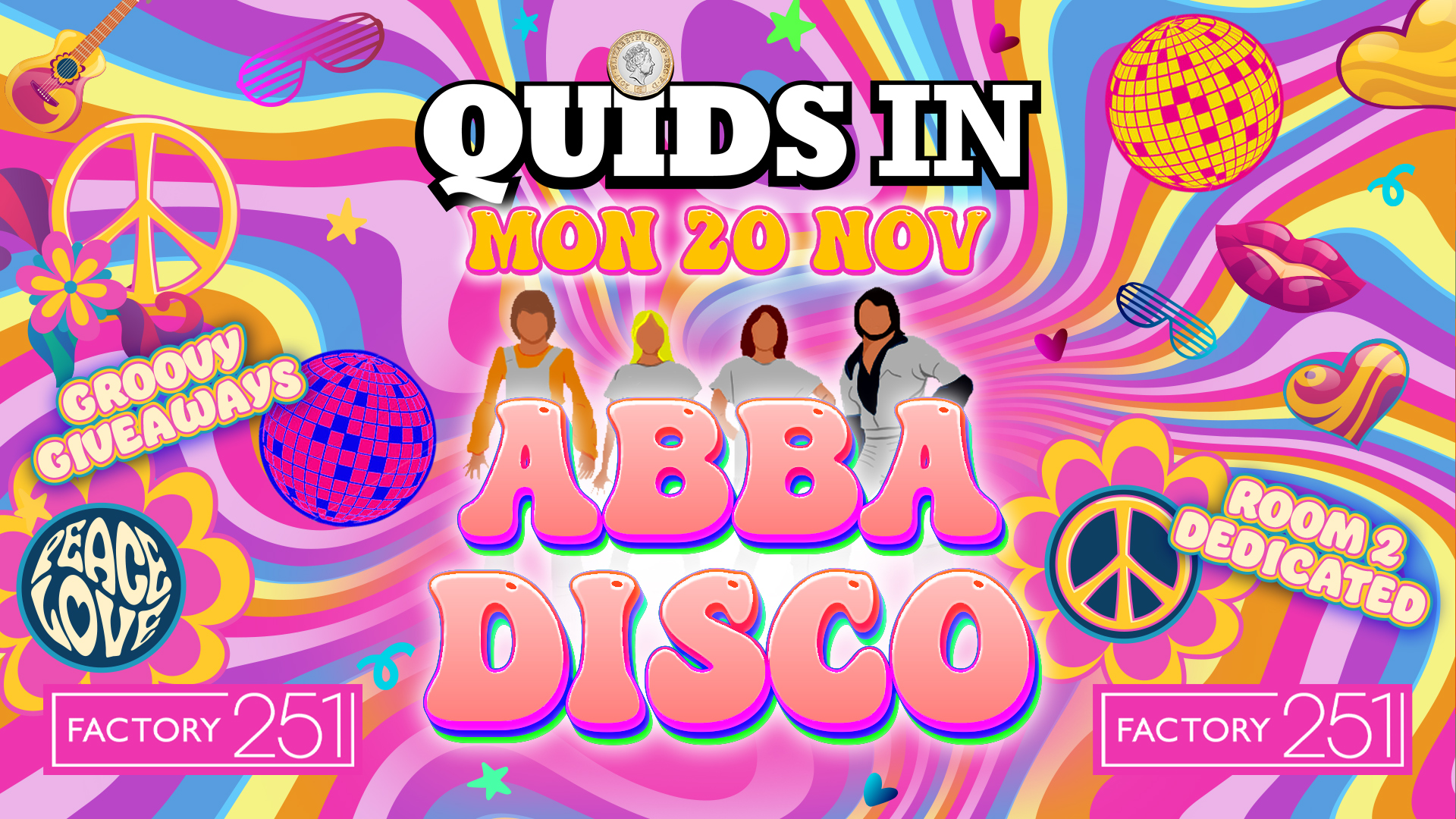 QUIDS IN MONDAYS 🏆  MCR’s Biggest Monday 🌸 ABBA DISCO ROOM 2 SPECIAL / 3 Music Floors*
