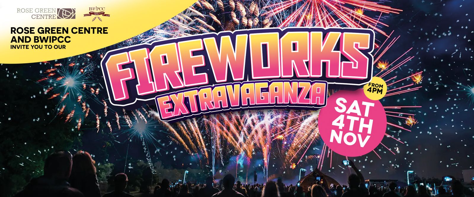 BRISTOL FIREWORKS EXTRAVAGANZA at Rose Green, Bristol on 4th Nov 2023