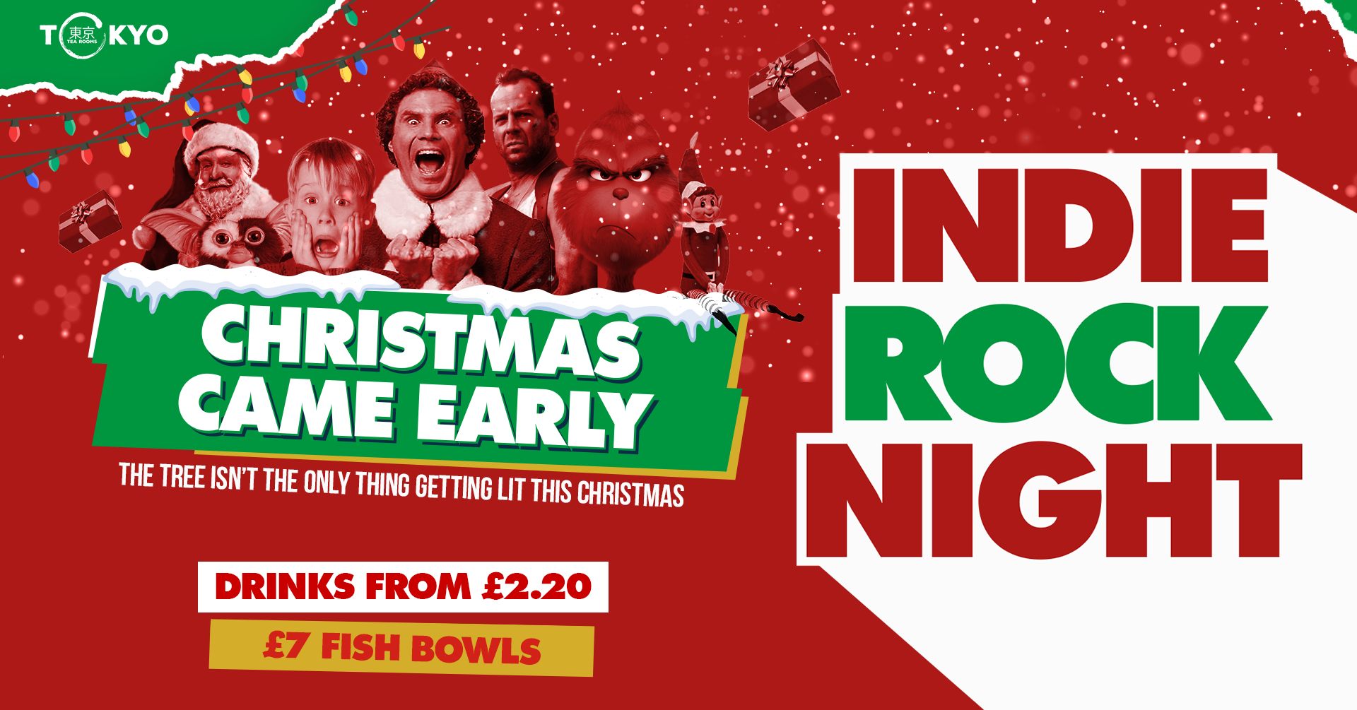 Indie Rock Night ∙ CHRISTMAS CAME EARLY *only 4 tickets left*