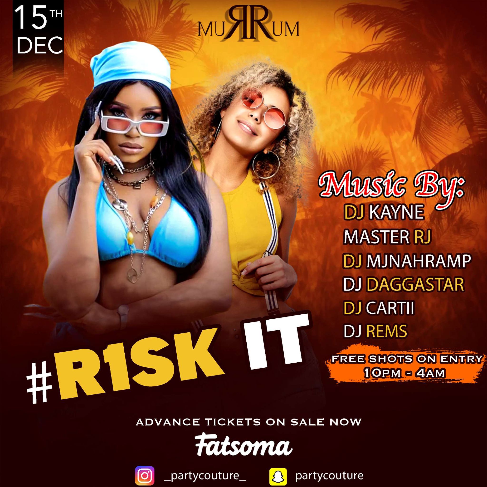FRIDAY 🔞 – Special Event – 💥🌍 #R1SK IT – Birmingham 🎊