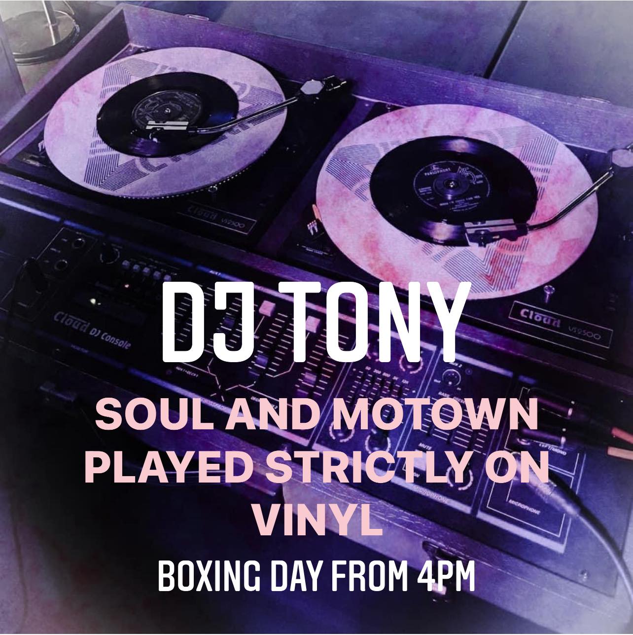 FREE ENTRY – DJ TONY | SOUL AND MOTOWN