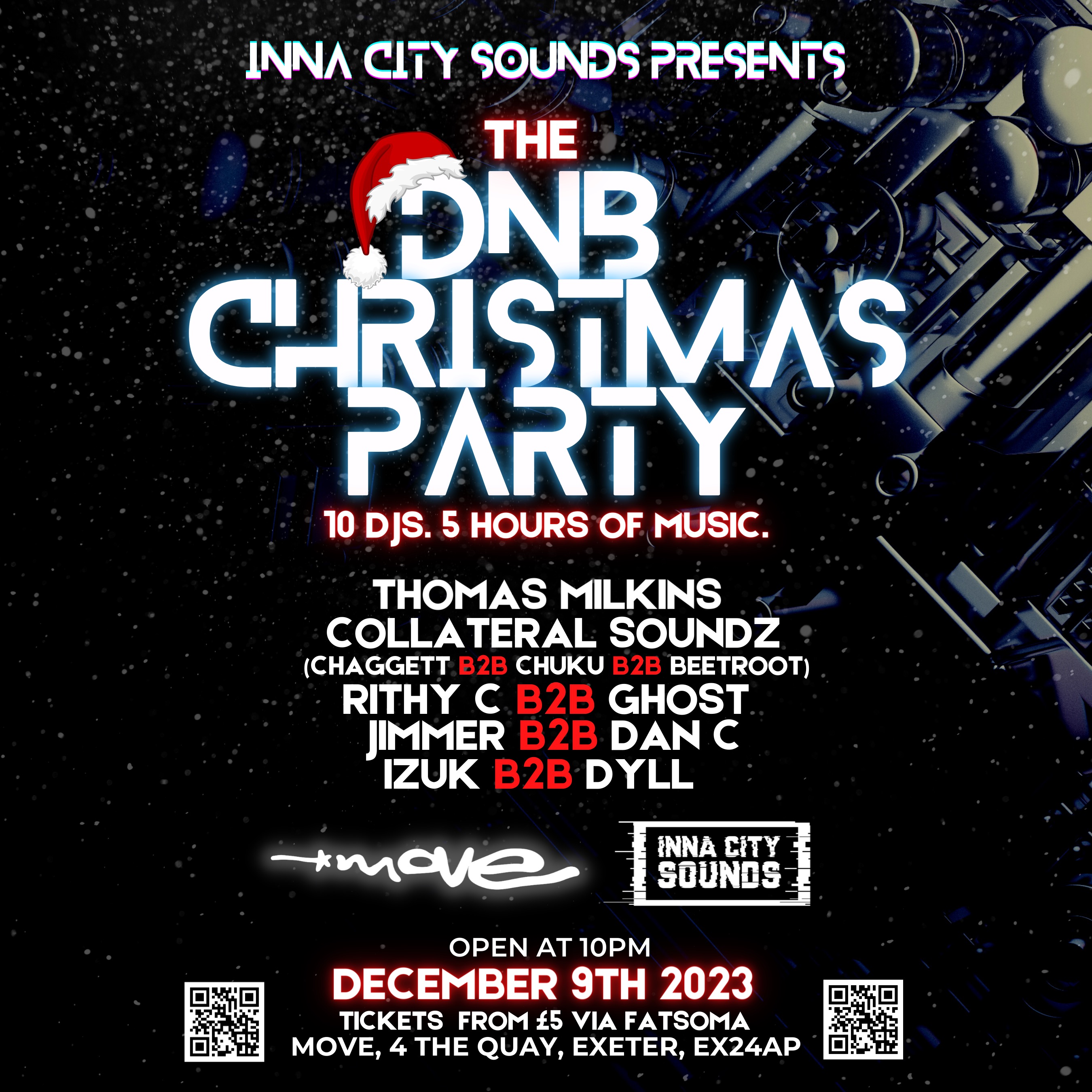 INNA CITY SOUNDS DNB CHRISTMAS PARTY TICKETS WILL BE AVAILABLE ON THE DOOR
